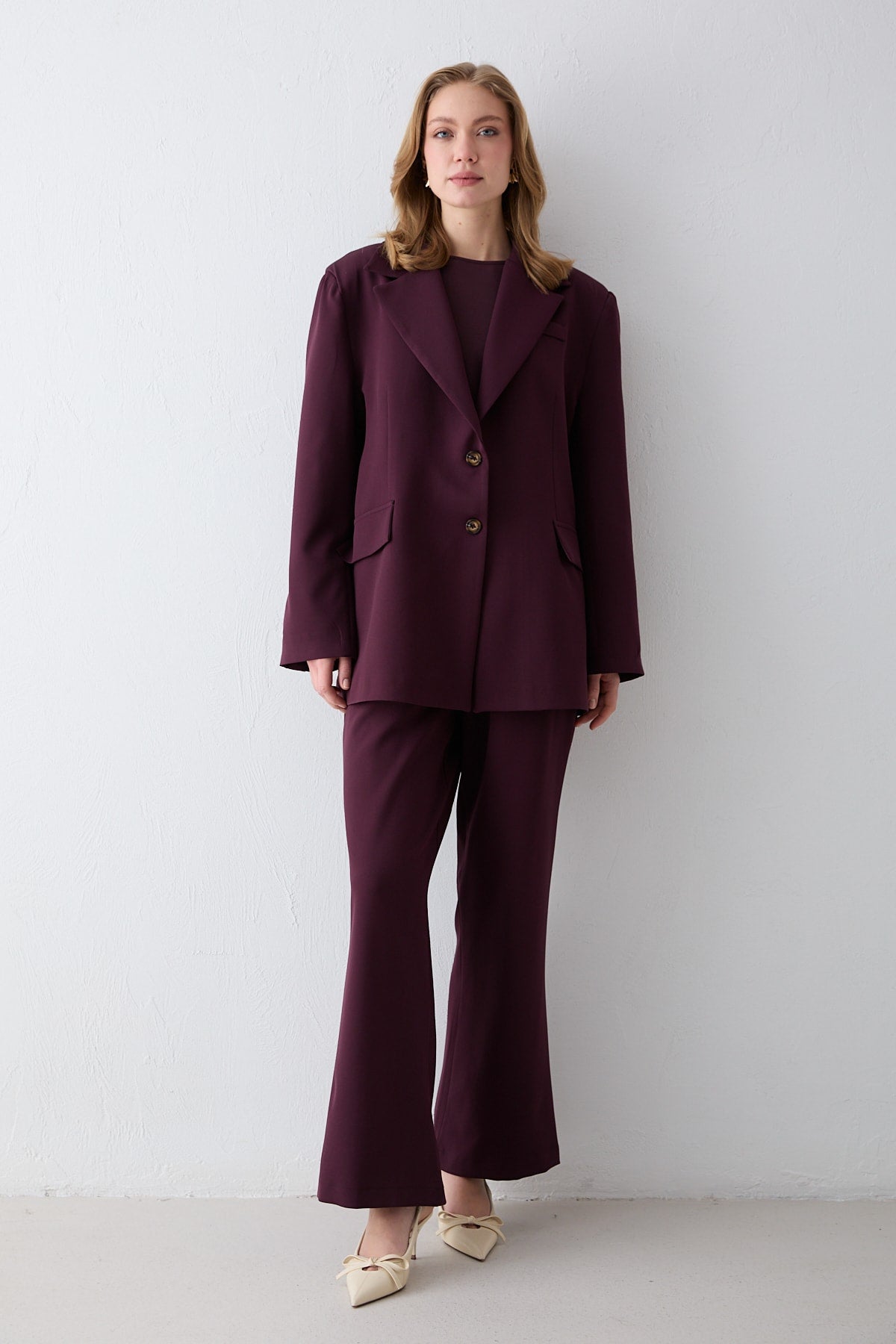 Oversize Ceketli Takım 32-2734