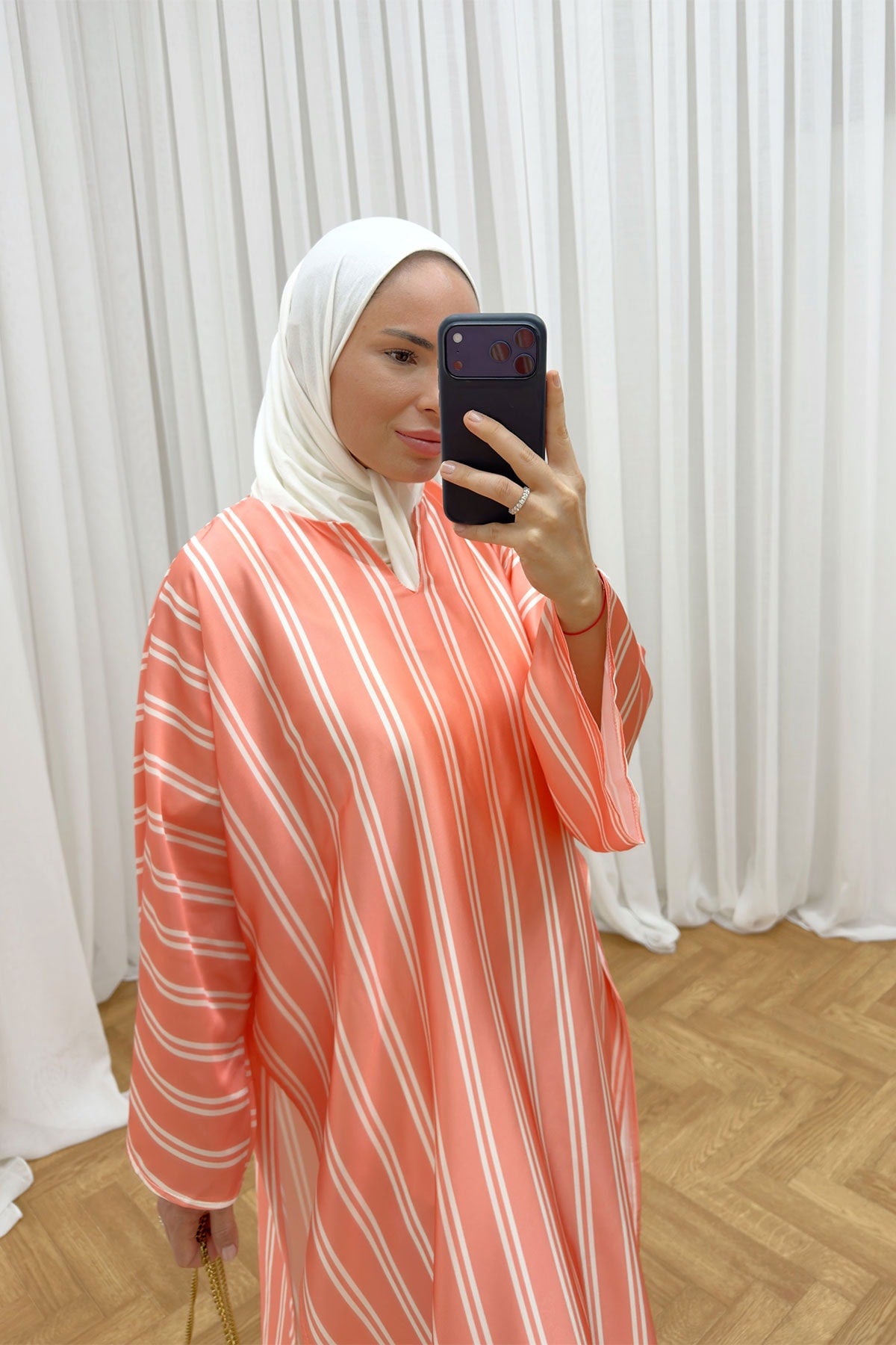 Çizgili Yırtmaçlı Tunik 3-4536