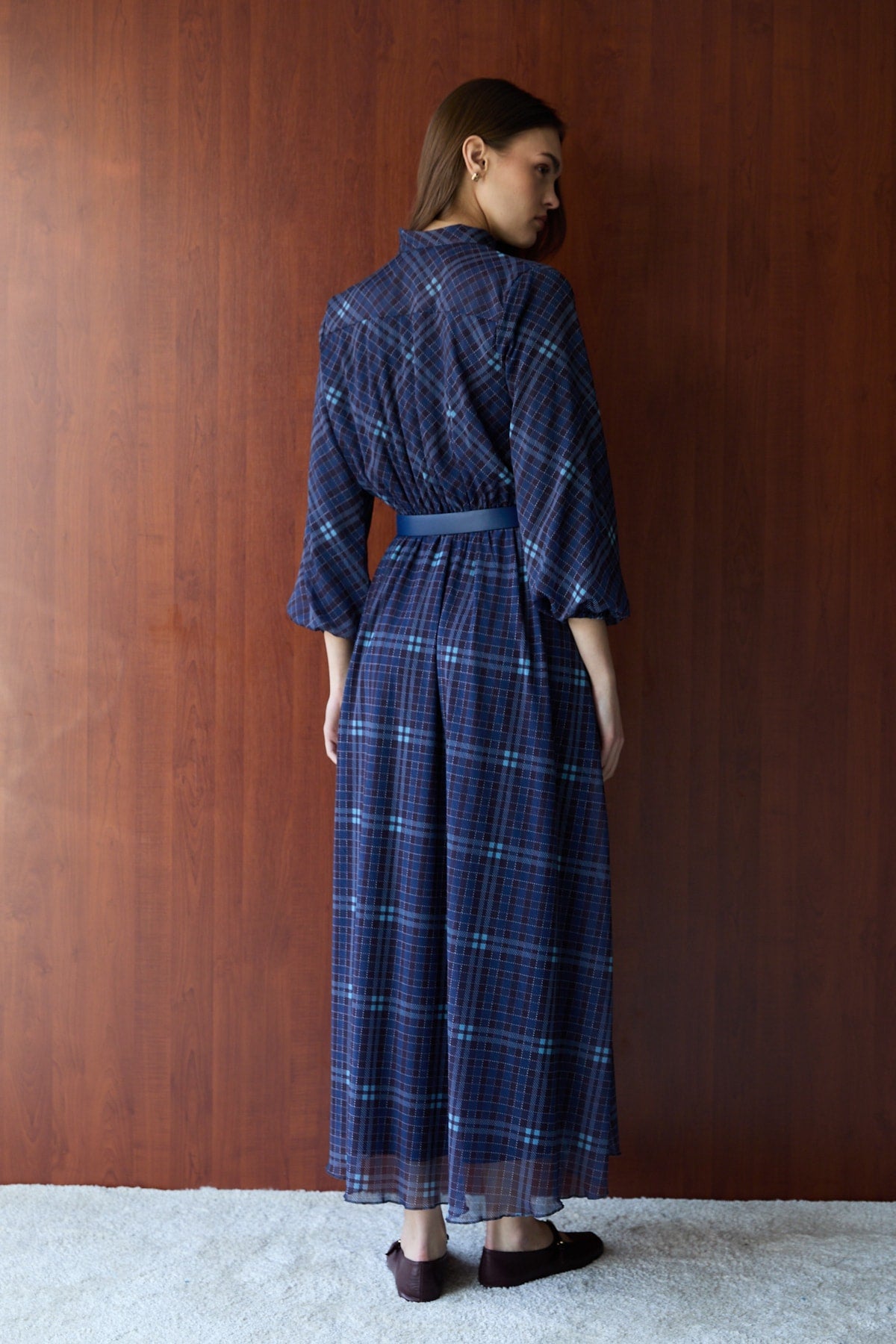 Desenli Elbise 32-2727