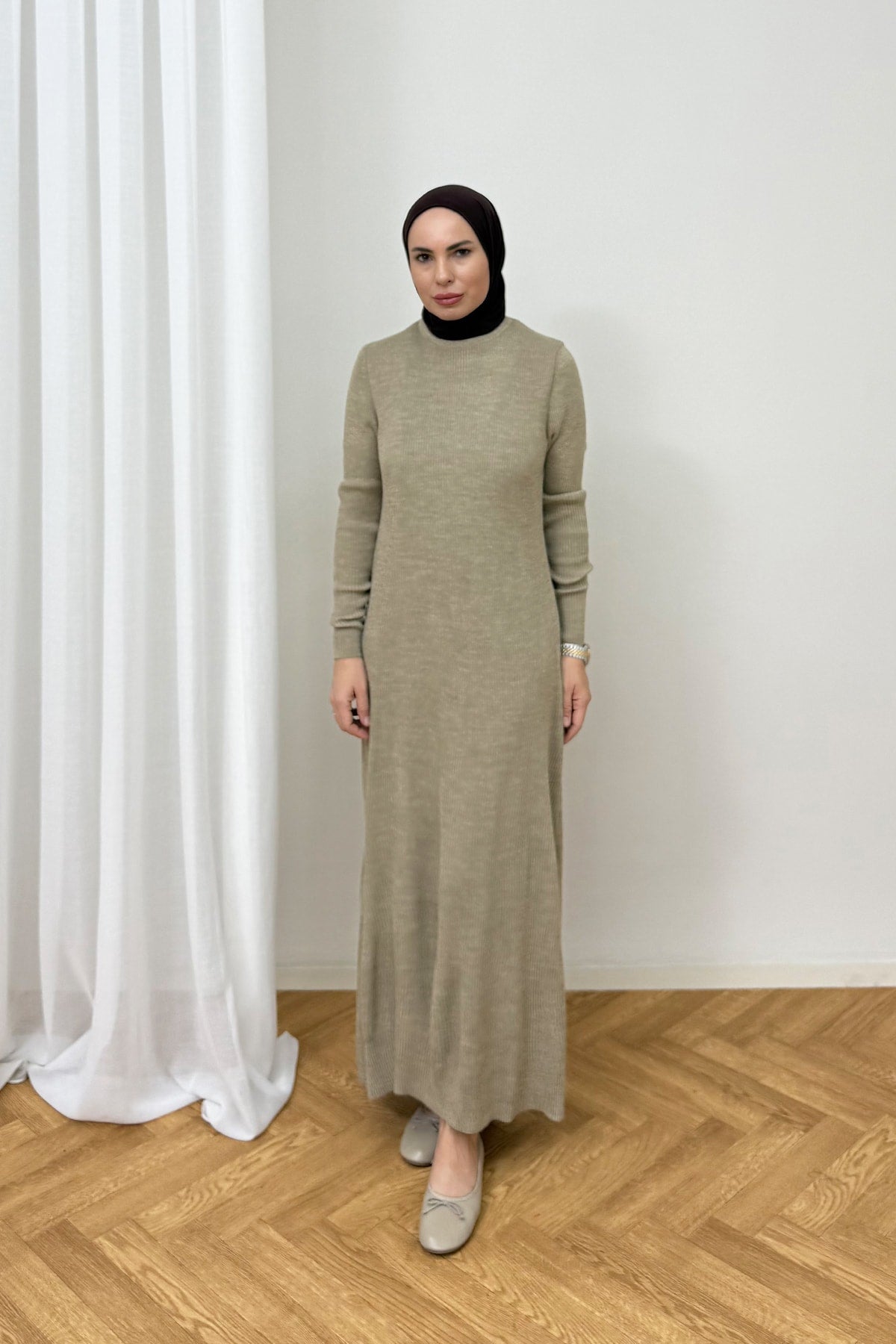 İkili Triko Elbise 87-25880