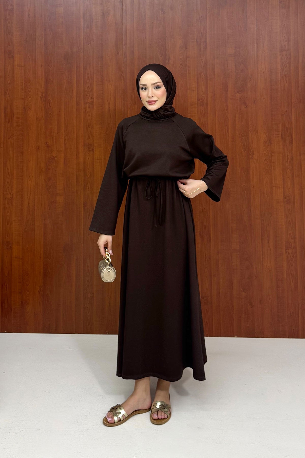 Örme Modal Elbise 68-6600