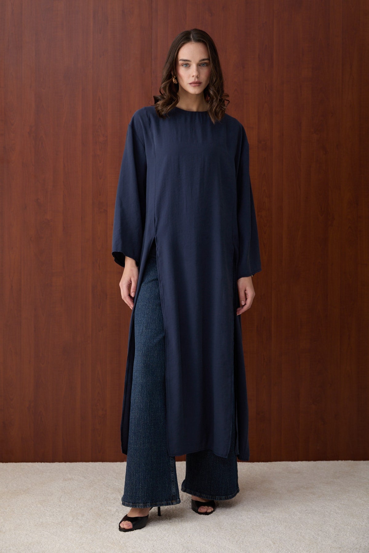 Yırtmaçlı Modal Tunik 32-2880