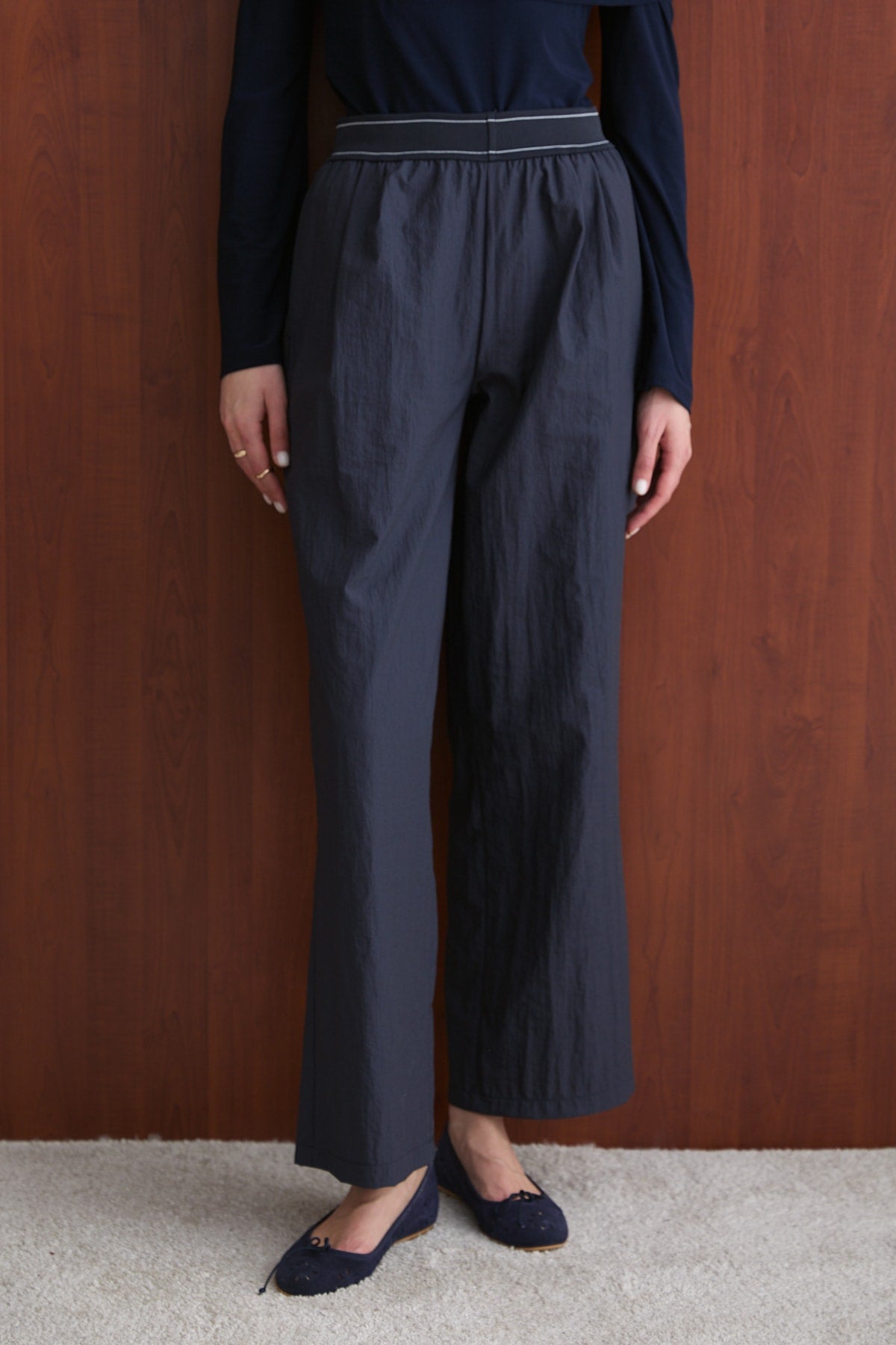 Lastik Detaylı Pantolon 32-2736