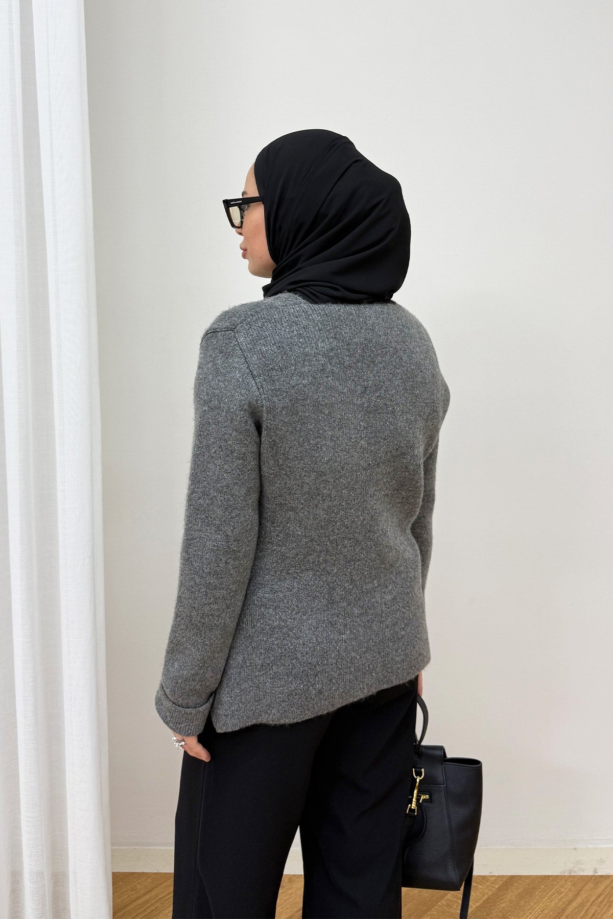 Düğmeli Triko Hırka 94-5029