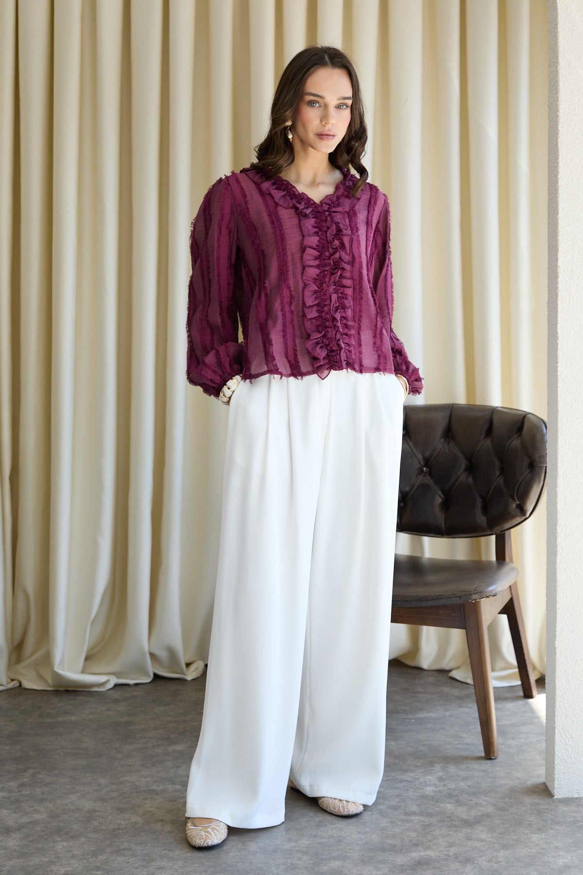 Fırfırlı Tunik 32-2870