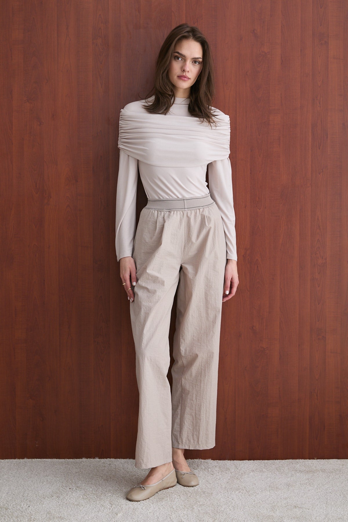 Lastik Detaylı Pantolon 32-2736