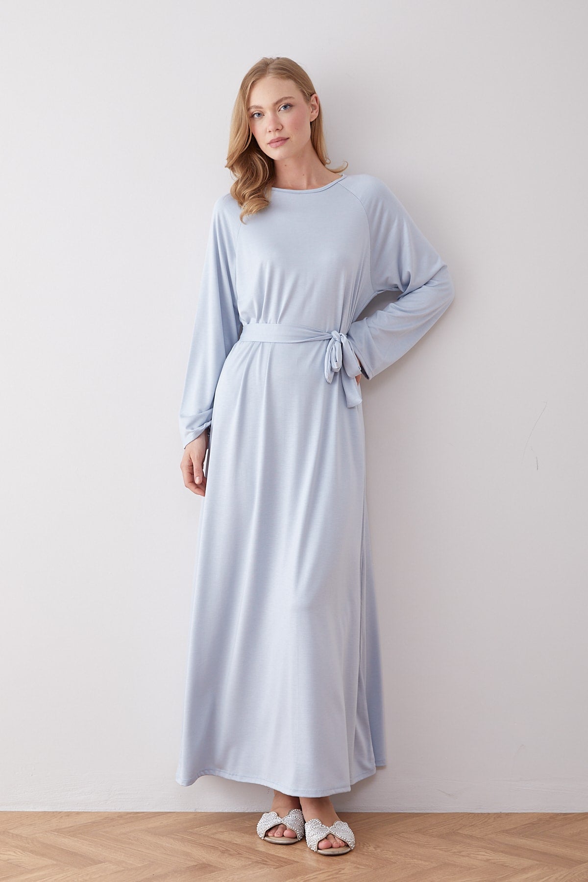 Kuşaklı Elbise 68-6402