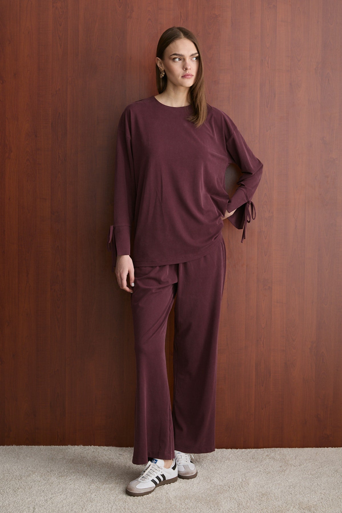 Kol Detaylı Basic Takım 32-2627