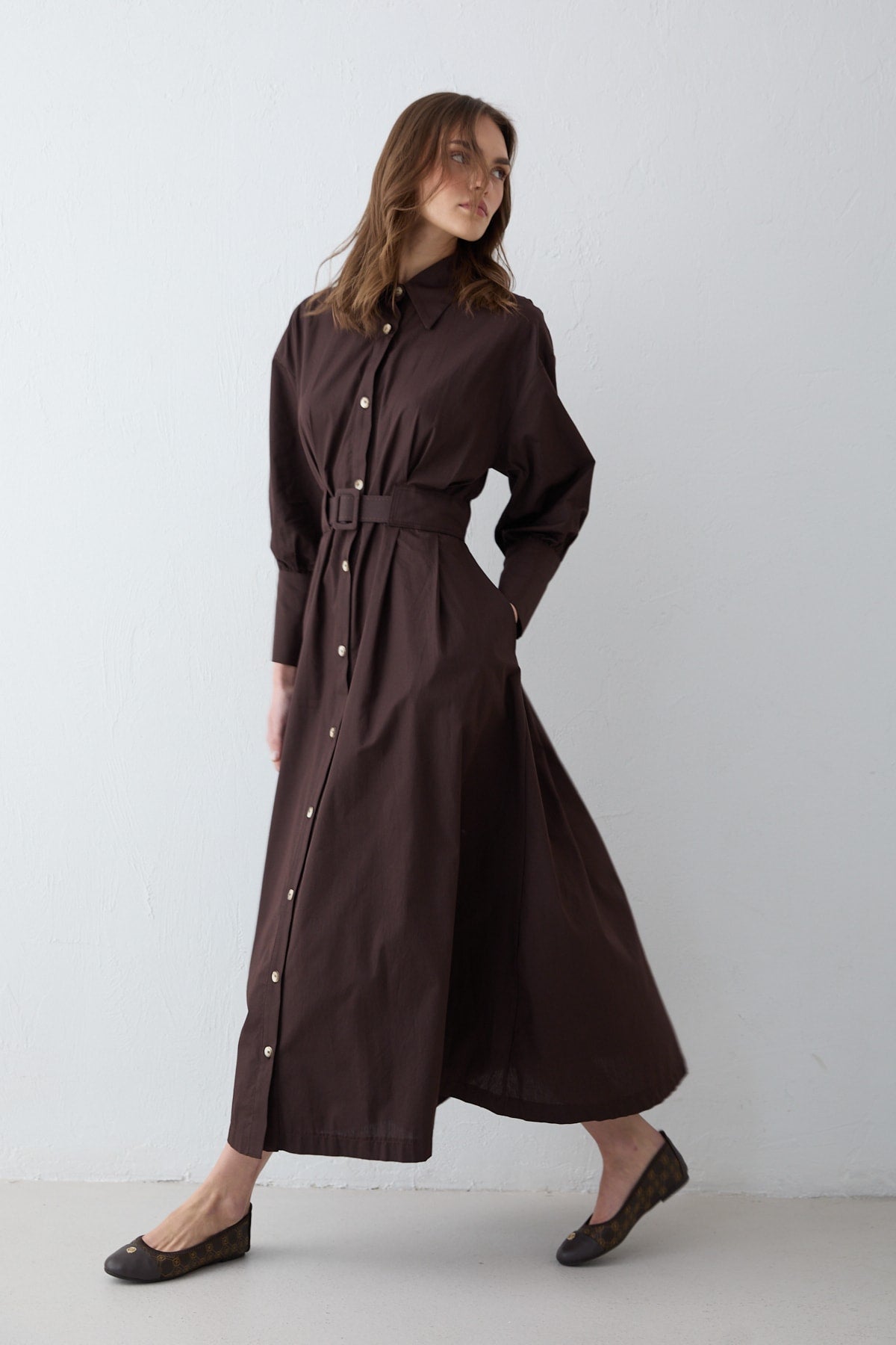 Poplin Elbise 32-2707