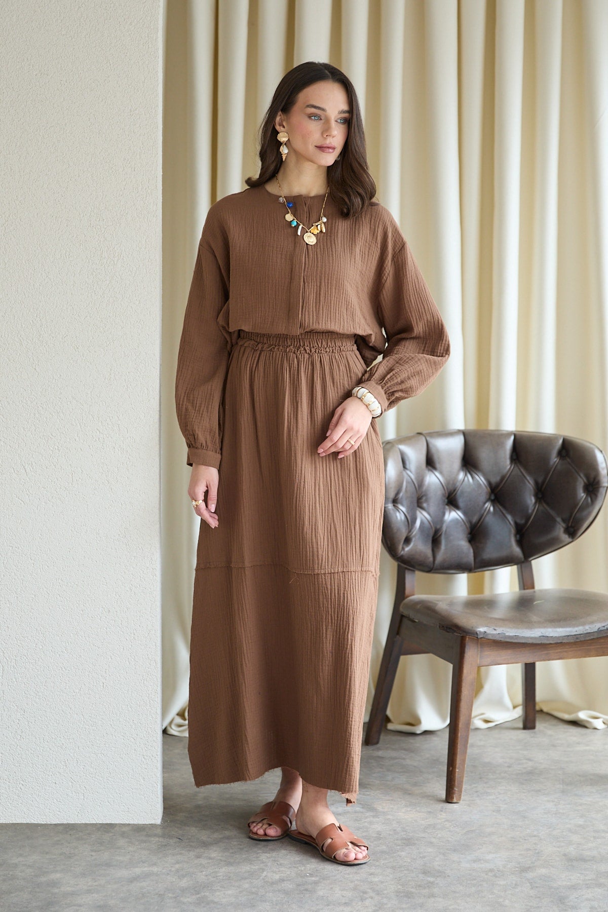 Müslin Etekli Takım 32-2822