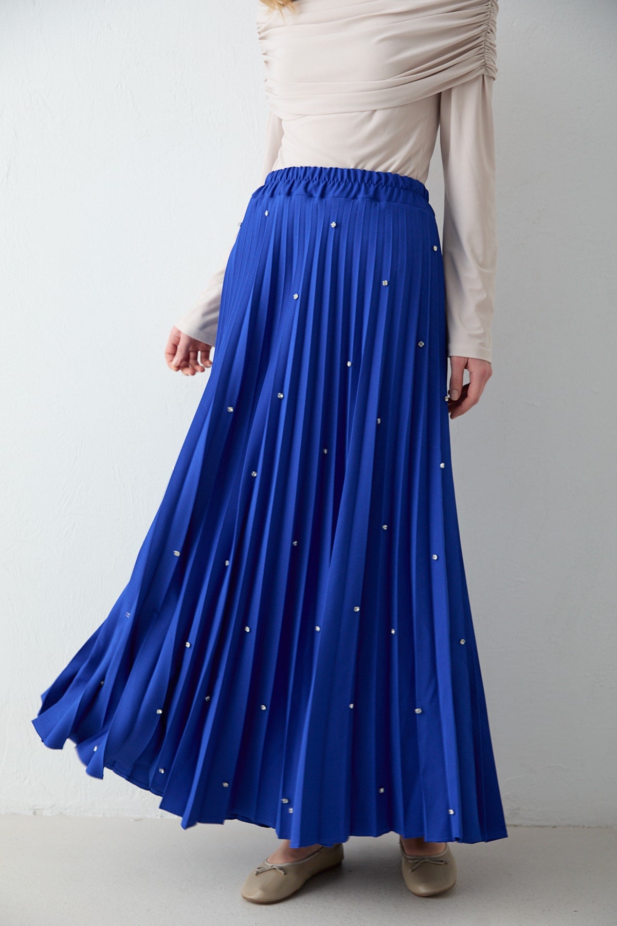 Taşlı Pilise Etek 32-3541-1