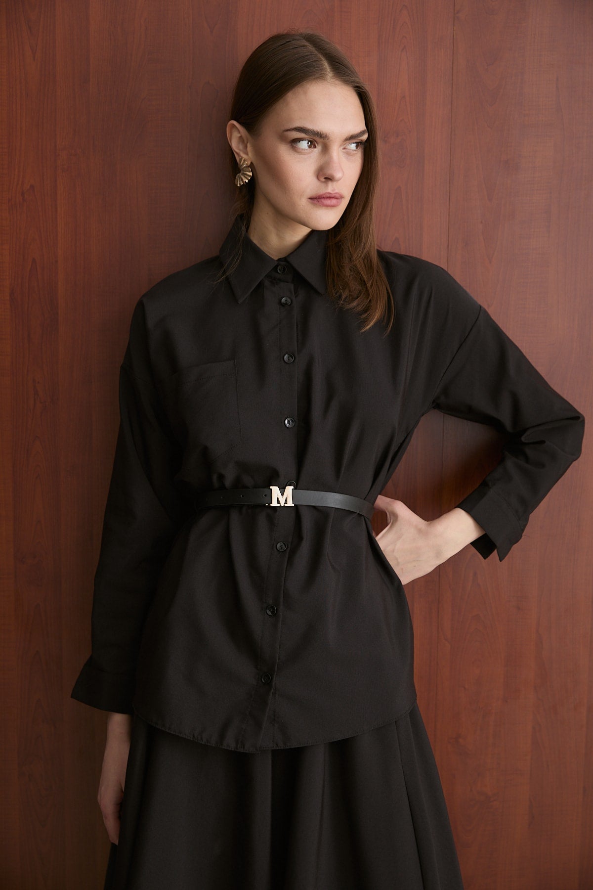 Kemerli Etekli Poplin Takım 32-2603