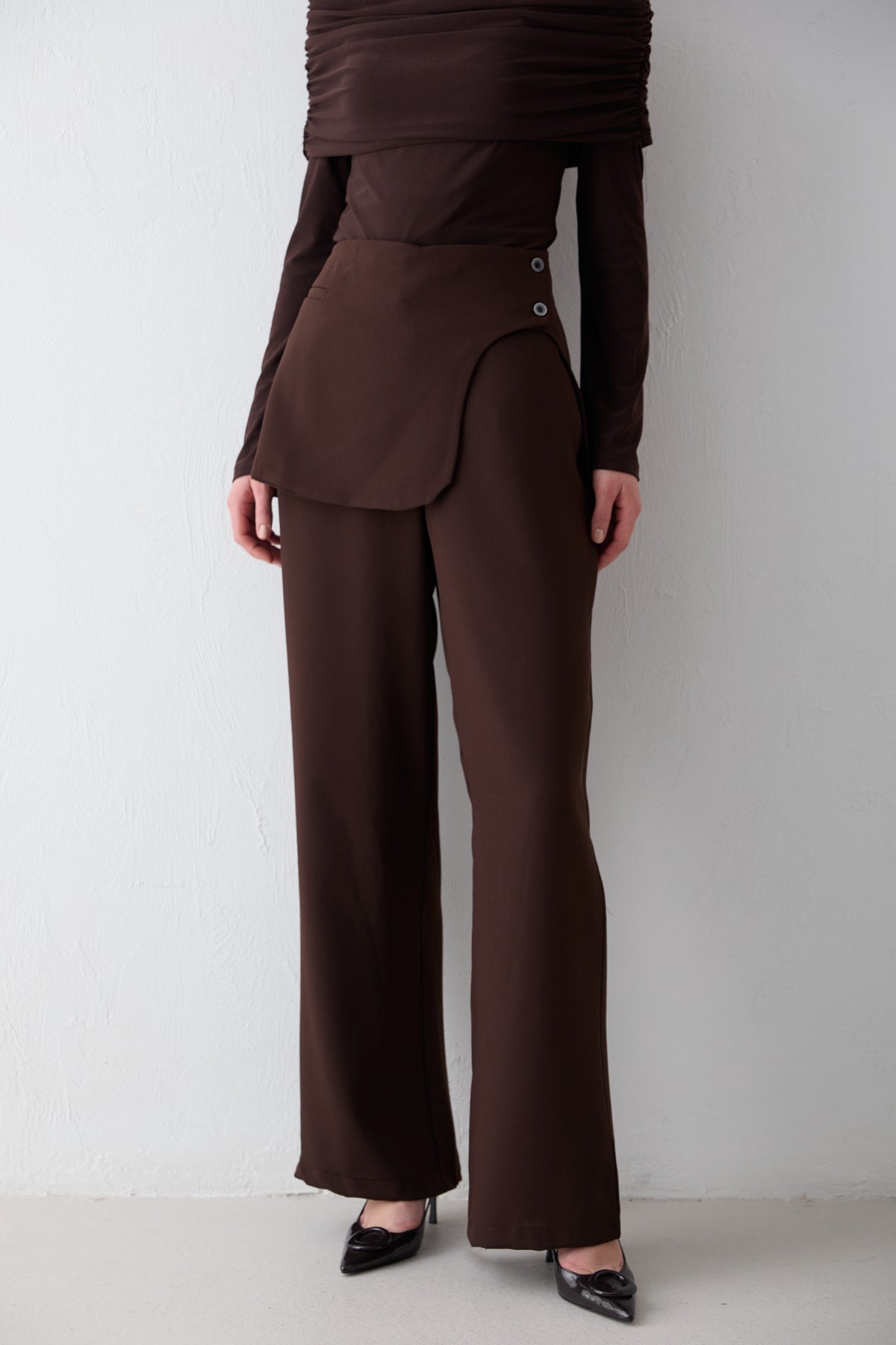 Korsaj Detaylı Pantolon 32-2702
