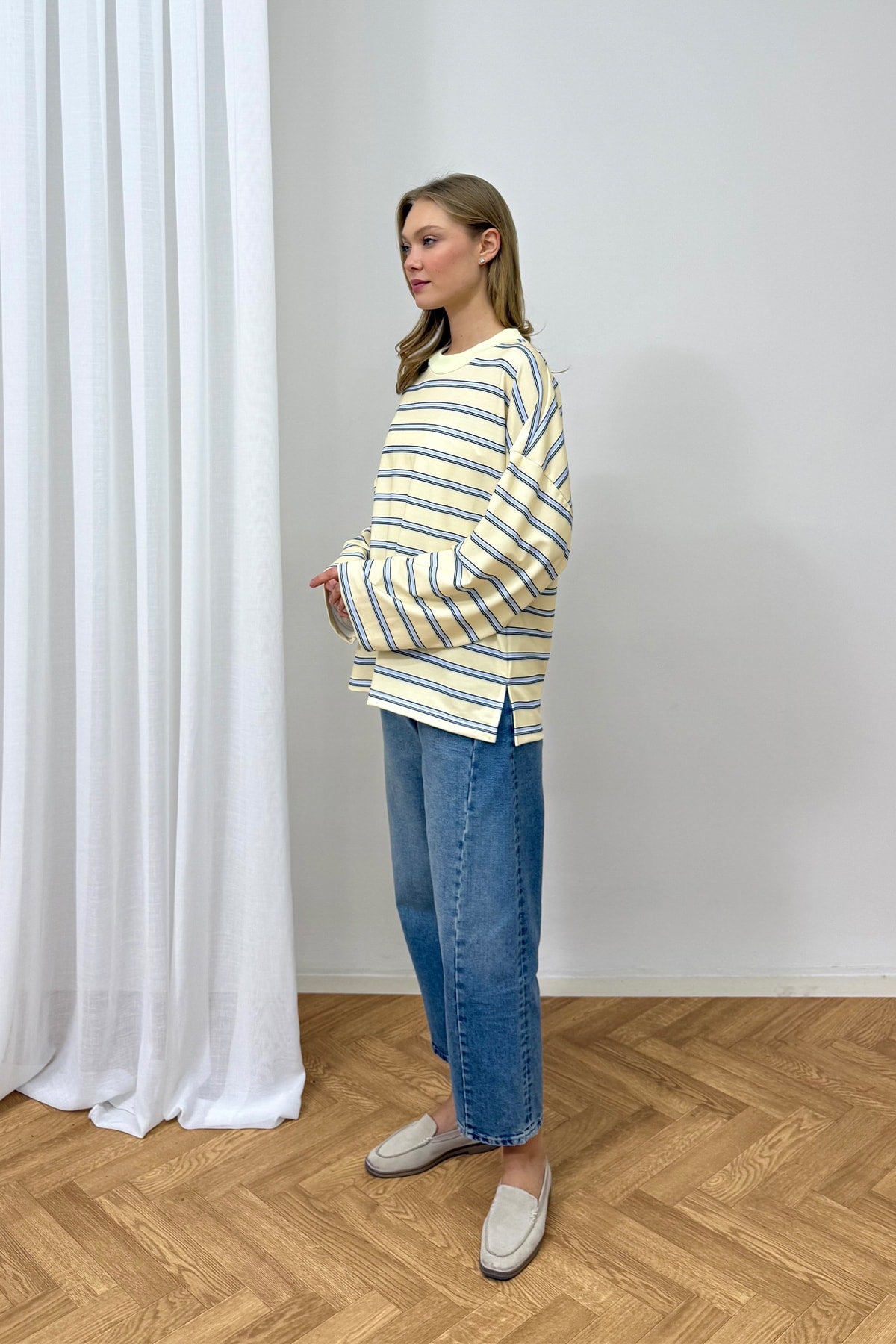 Çizgili Basic Tunik 79-7020