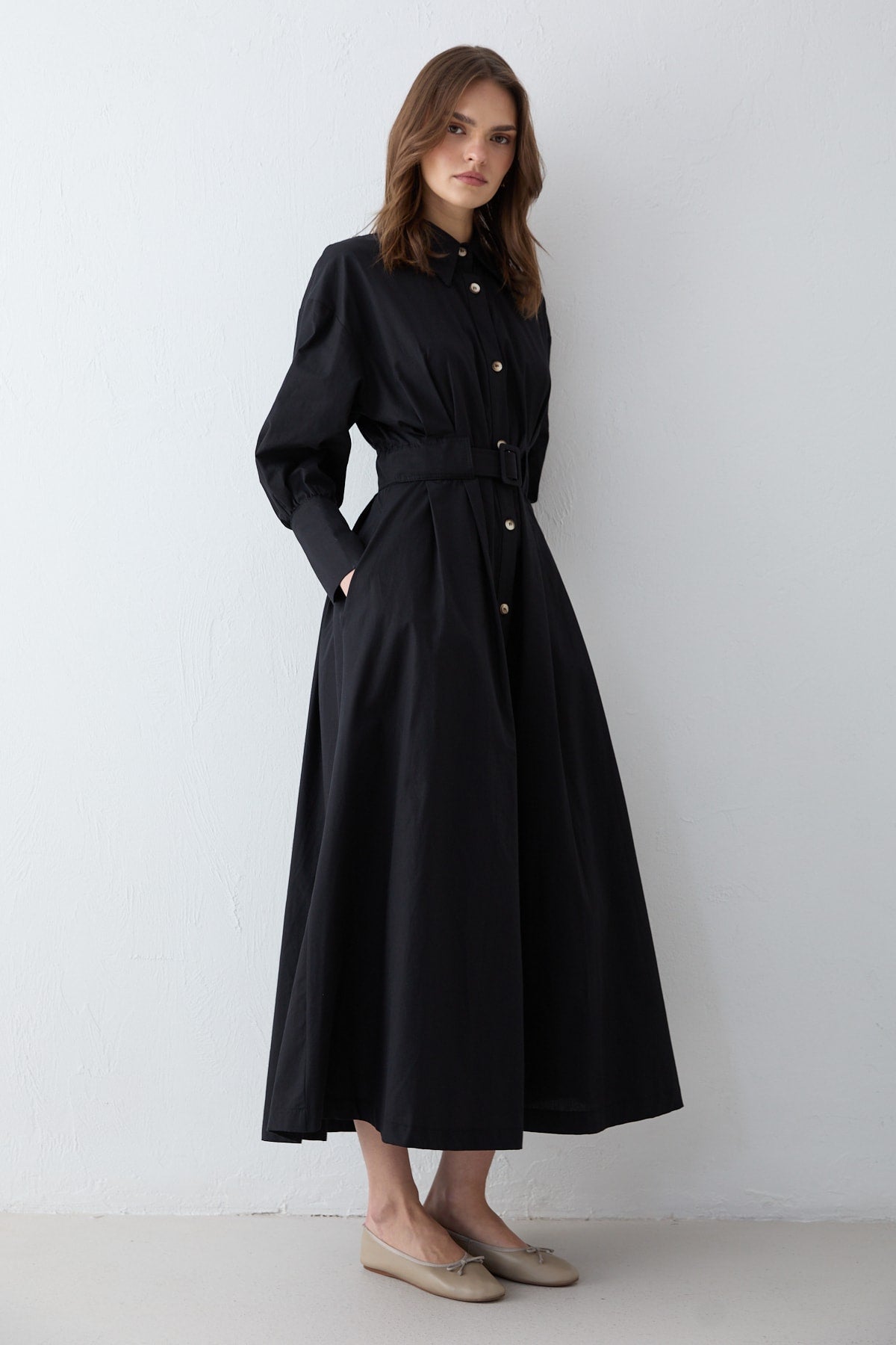 Poplin Elbise 32-2707