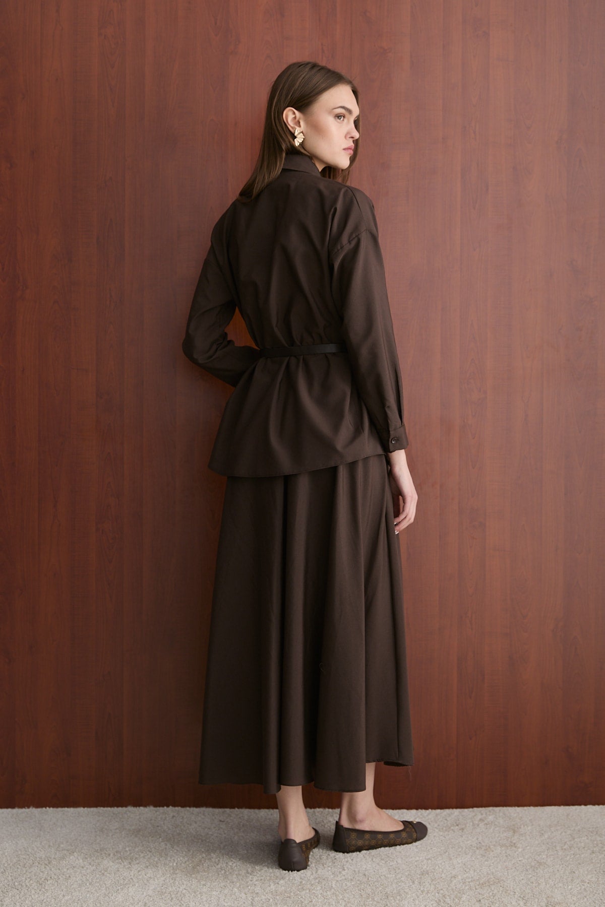 Kemerli Etekli Poplin Takım 32-2603