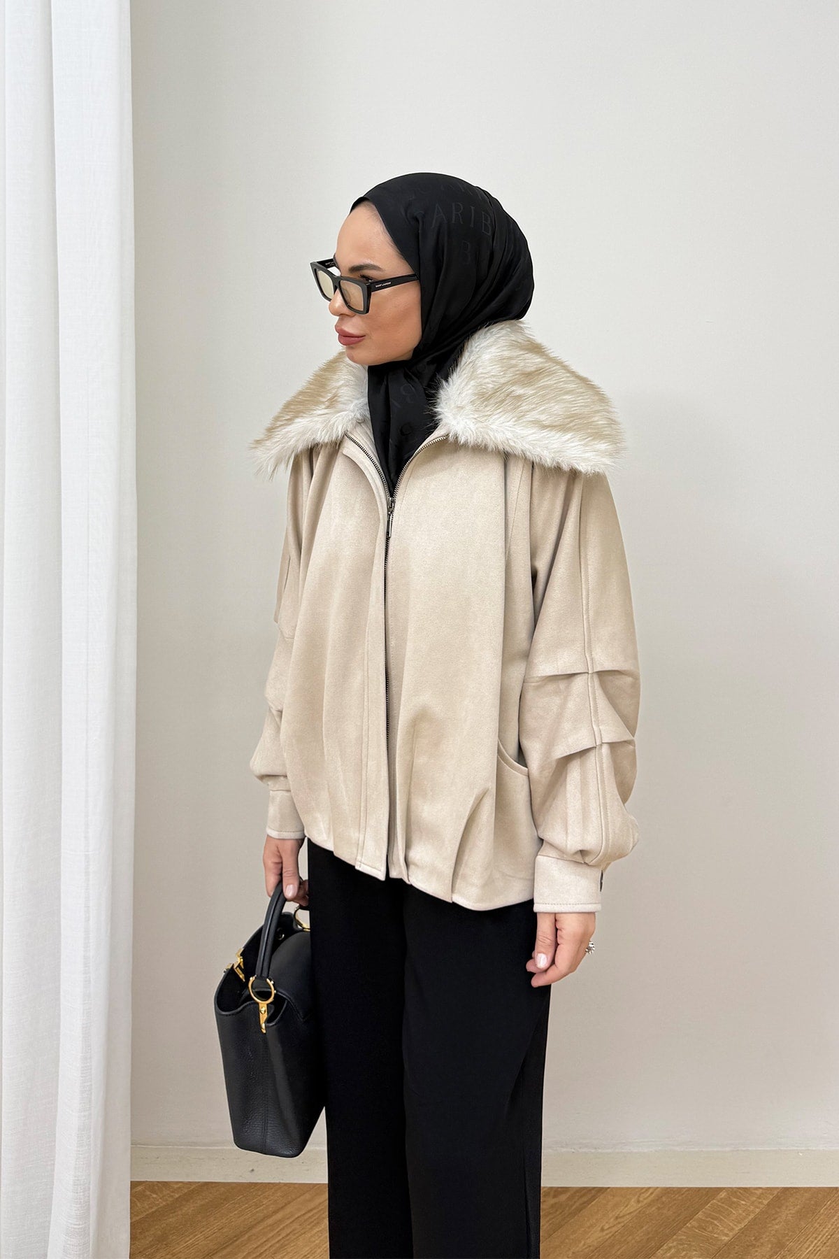 Süet Kürklü Mont 12-70212