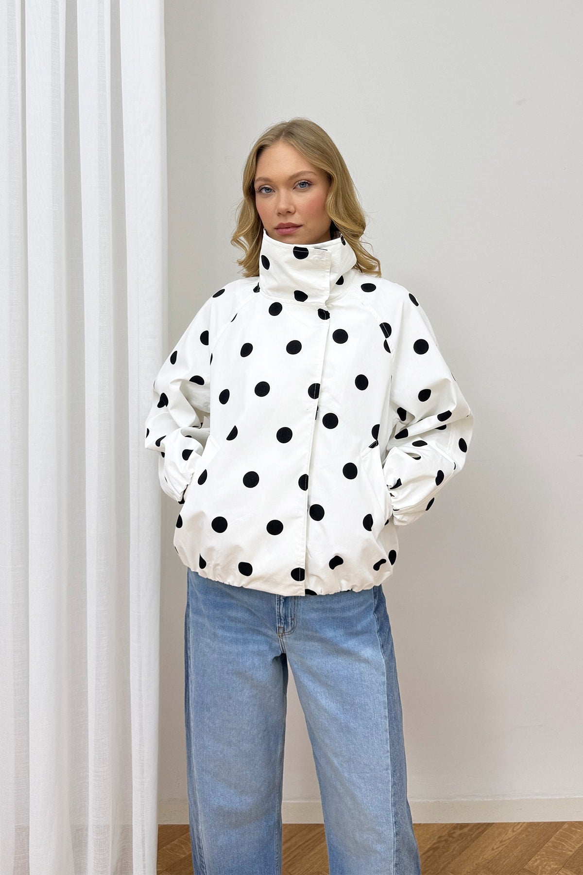 Puantiye Bomber Ceket 12-70208