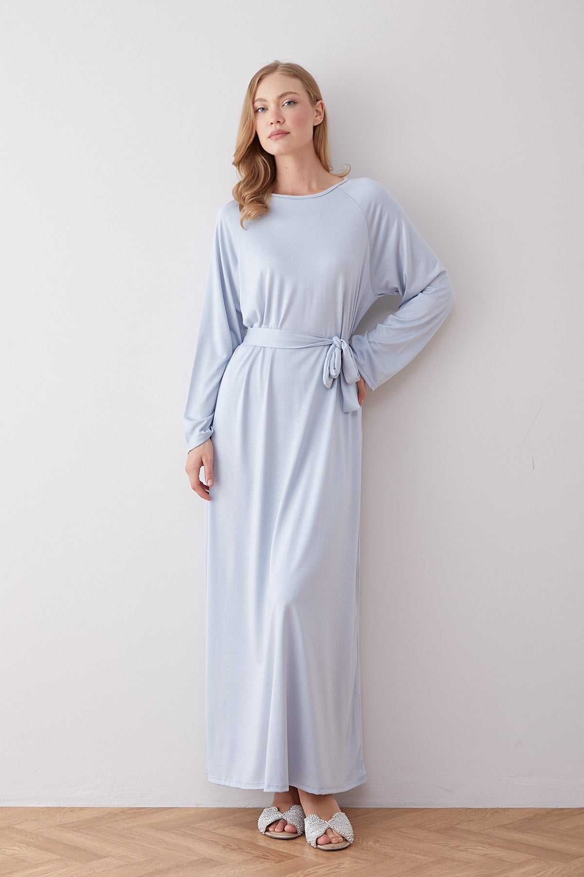 Kuşaklı Elbise 68-6402