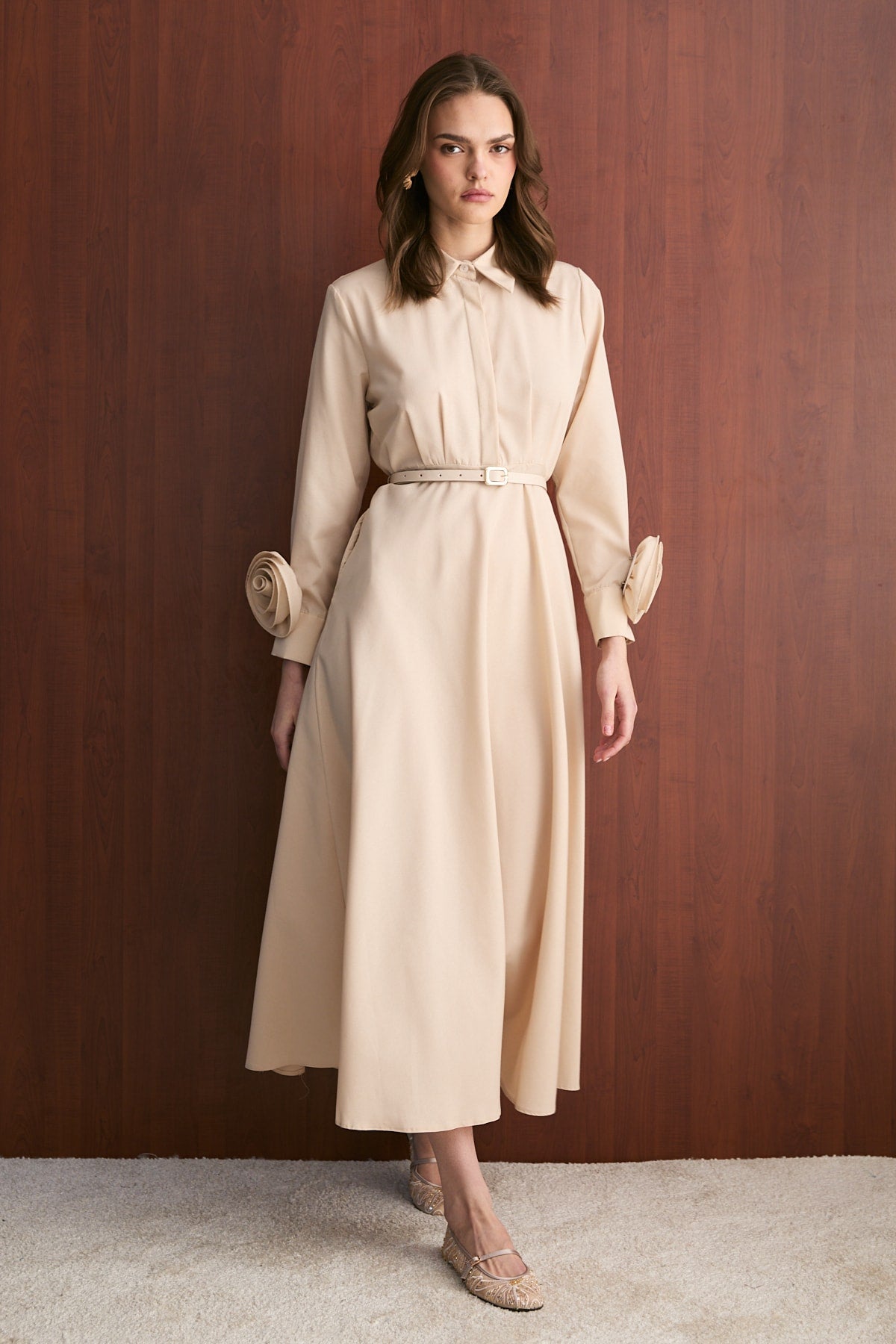 Poplin Elbise 32-2739