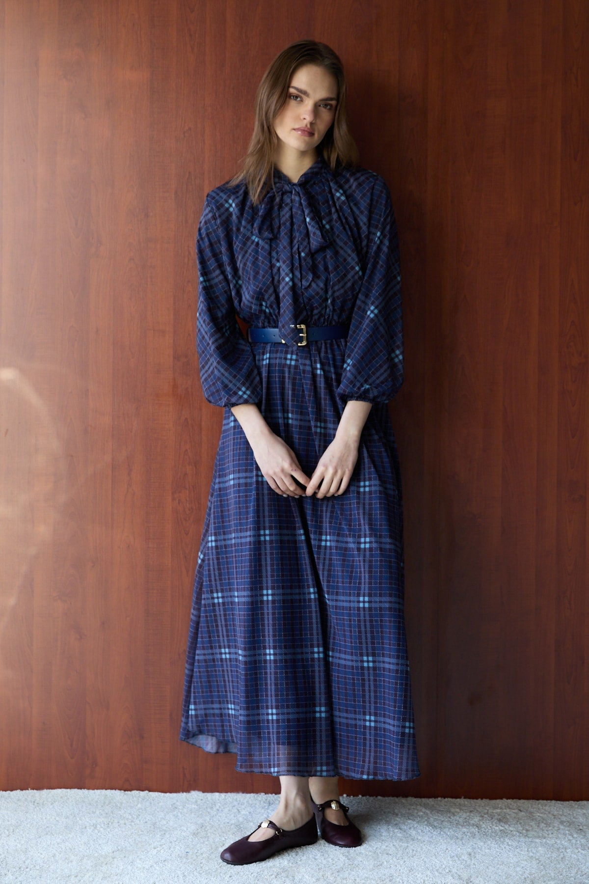 Desenli Elbise 32-2727