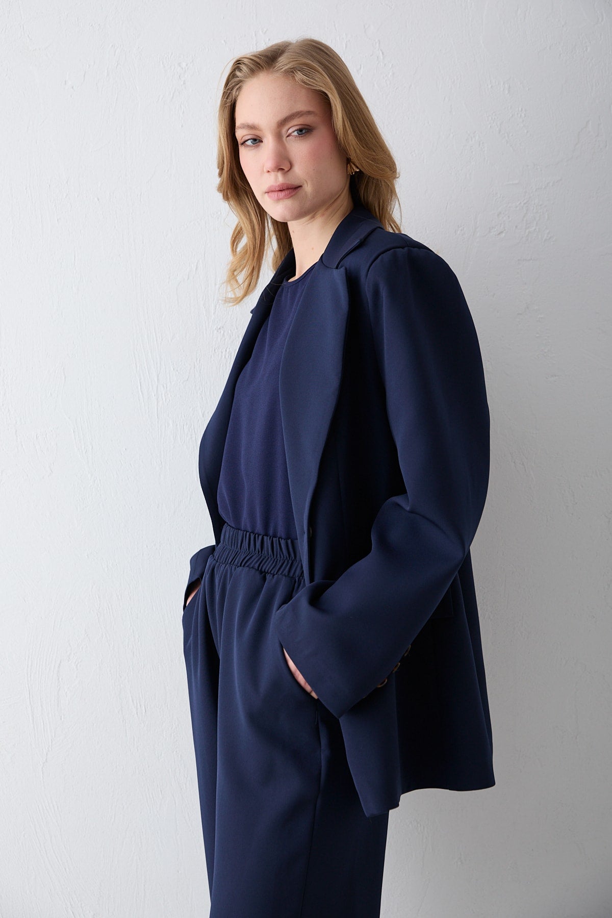 Oversize Ceketli Takım 32-2734