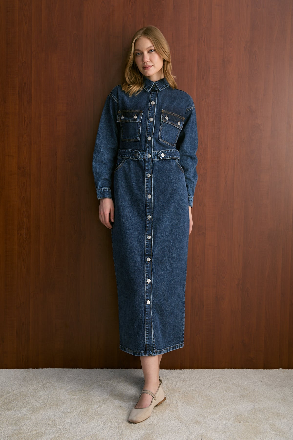 Denim Elbise 32-8006
