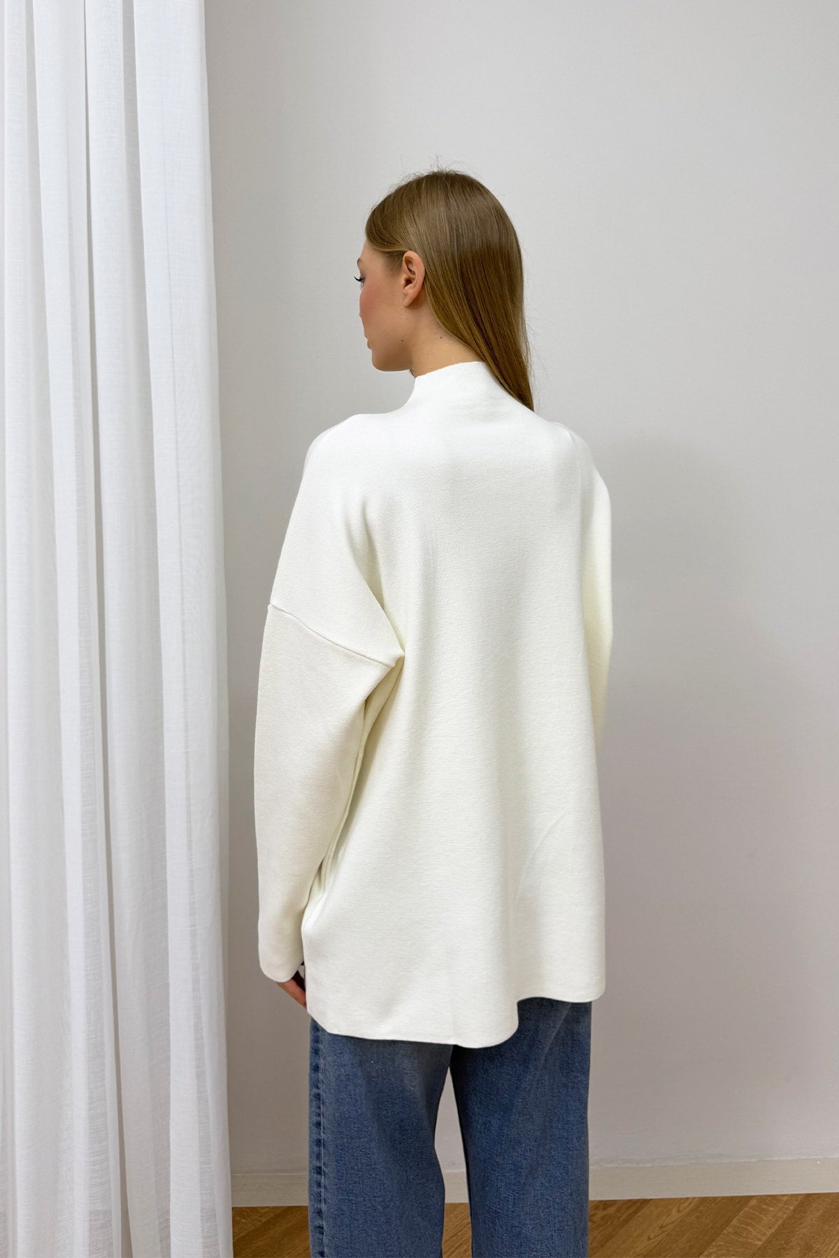 Fermuar Detaylı Triko Tunik 87-2670