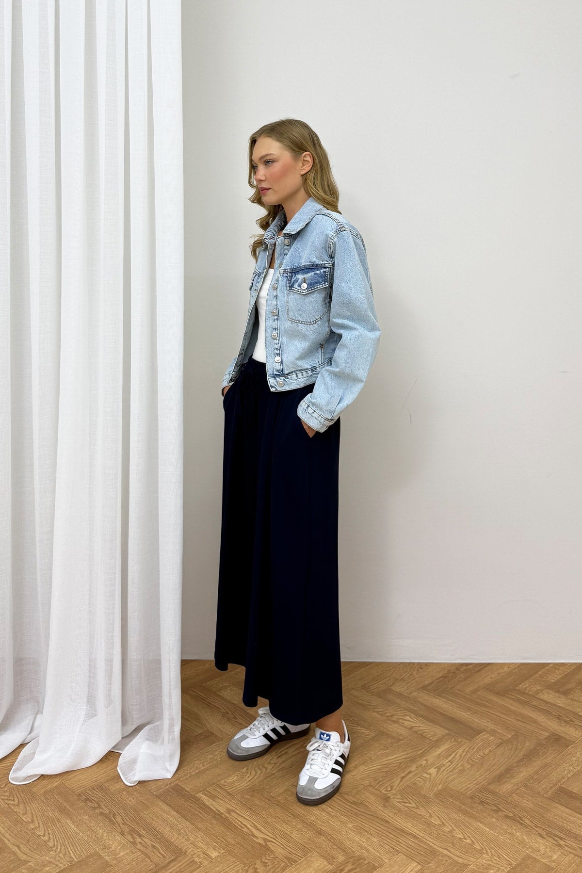 Vatkalı Denim Ceket 32-8101