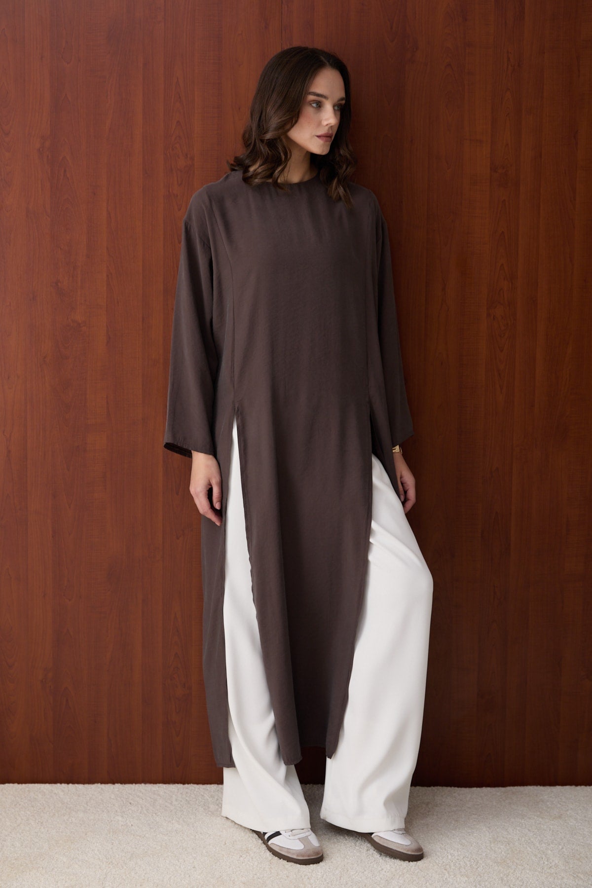 Yırtmaçlı Modal Tunik 32-2880