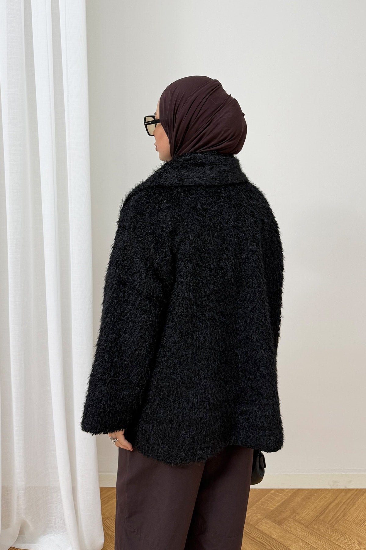 Şallı Düğmeli Hırka 4-62609