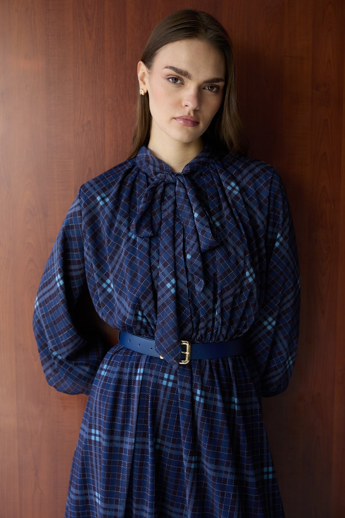 Desenli Elbise 32-2727