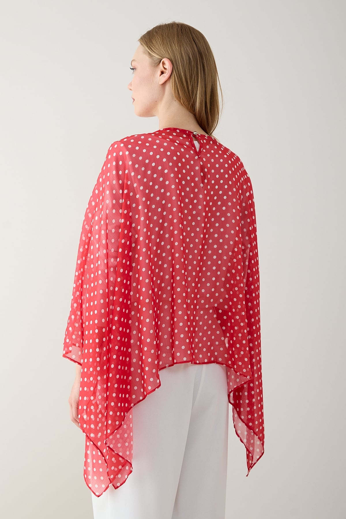 Puantiye Pelerin Tunik 12-5419