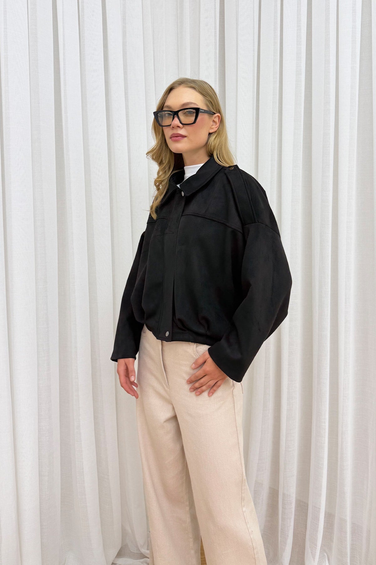 Süet Bomber Ceket 12-70167