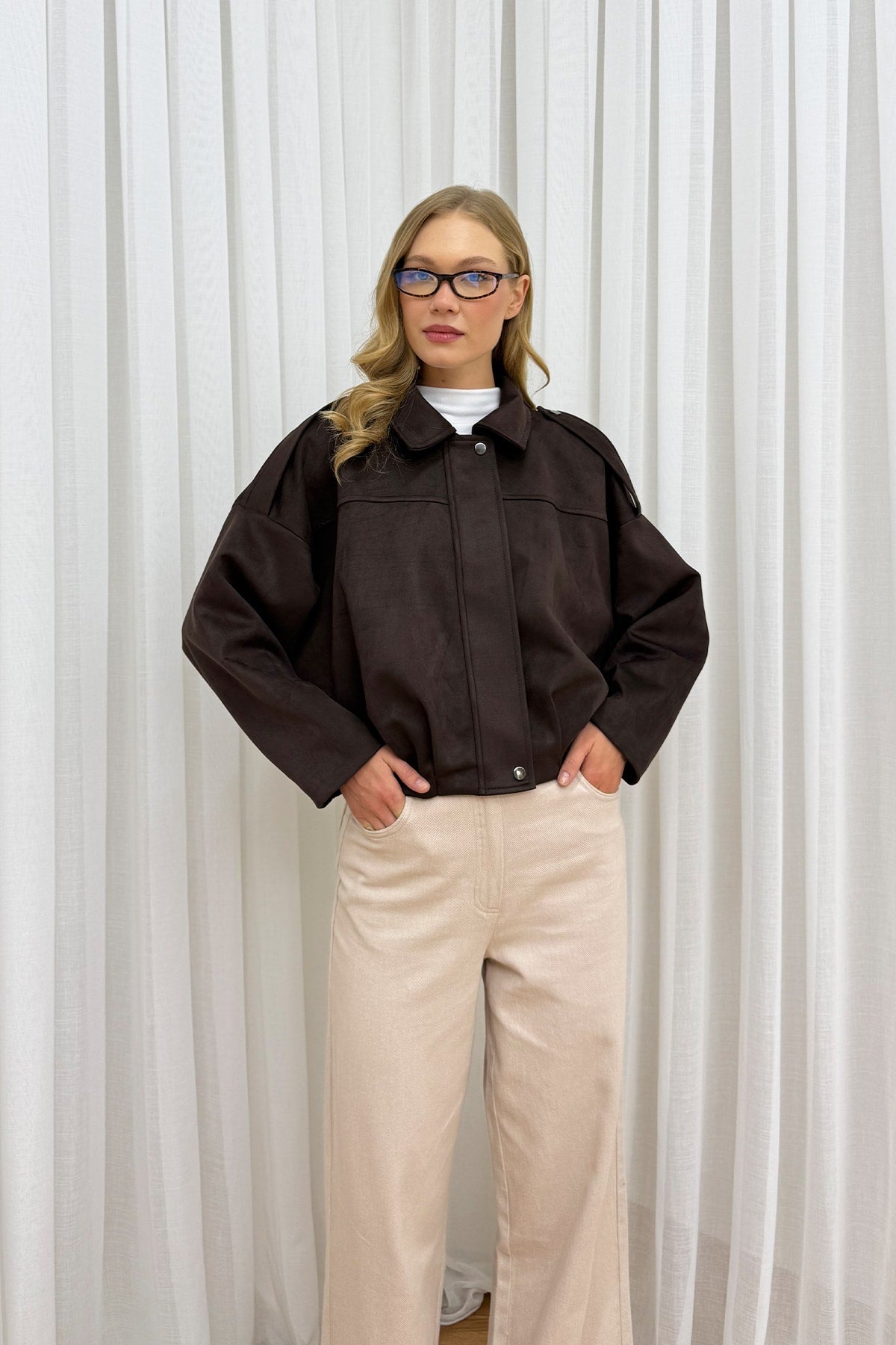 Süet Bomber Ceket 12-70167