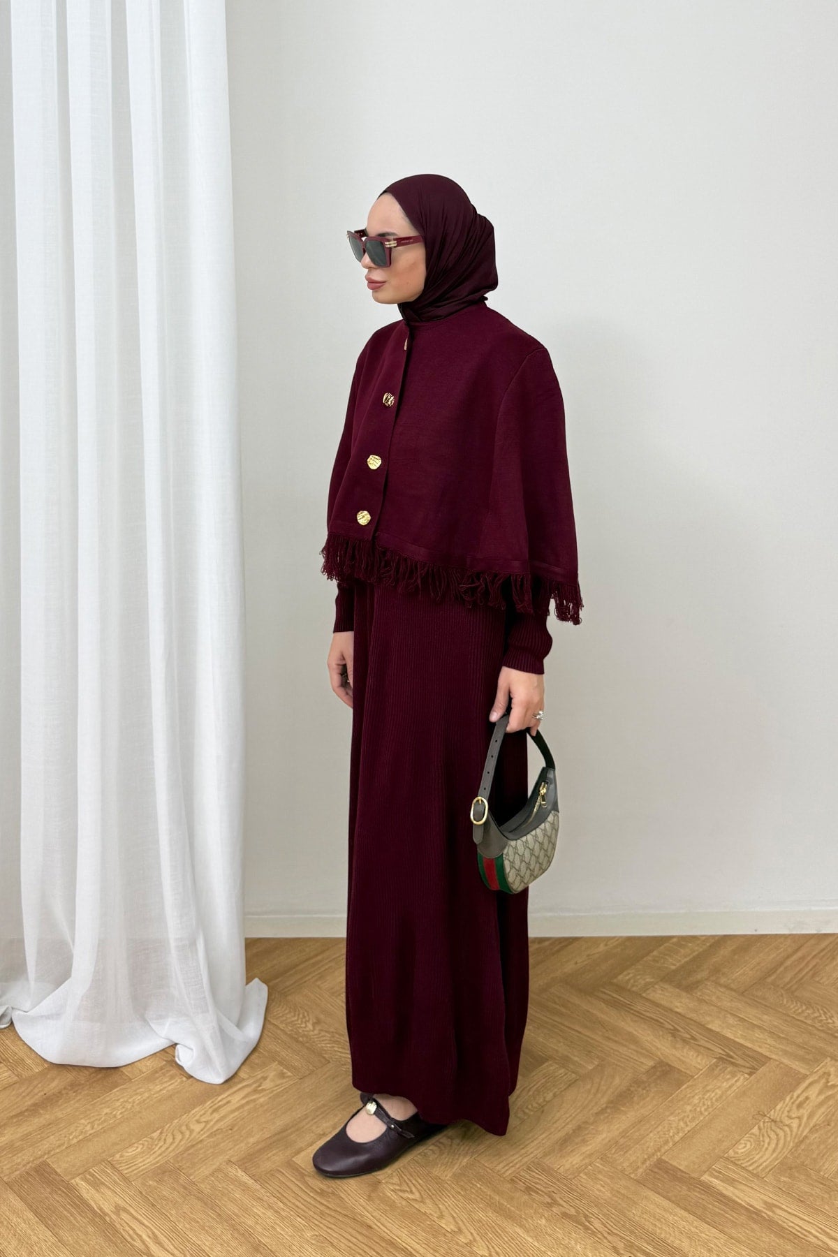 İkili Triko Elbise 87-25880