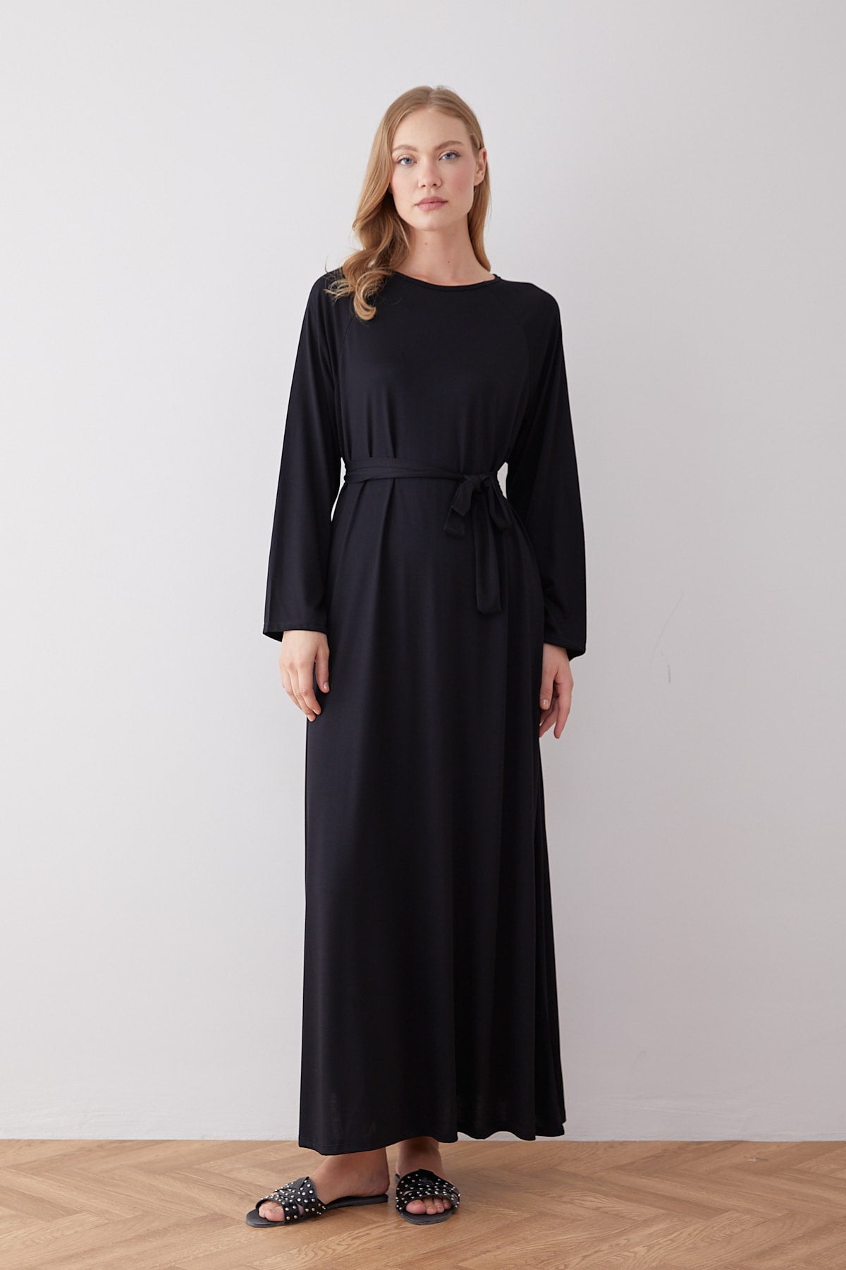 Kuşaklı Elbise 68-6402