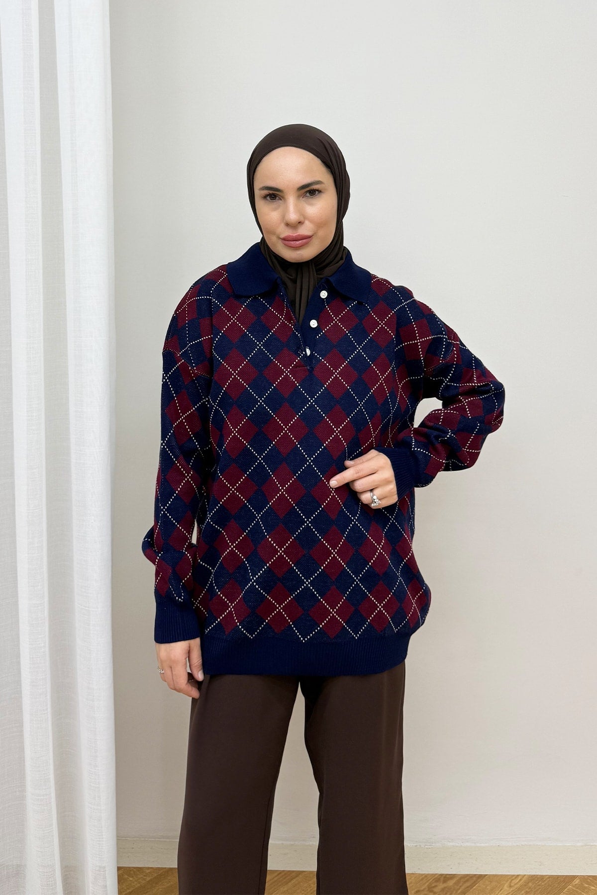 Desenli Triko Kazak 87-25790