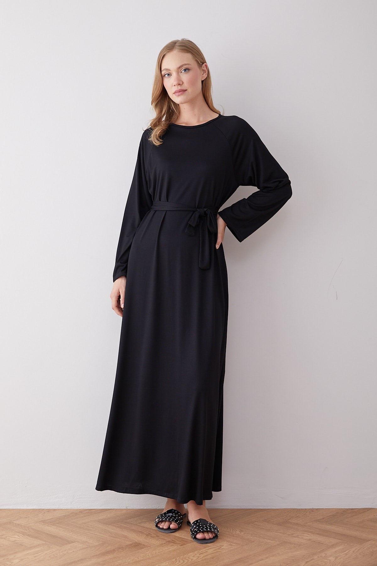Kuşaklı Elbise 68-6402