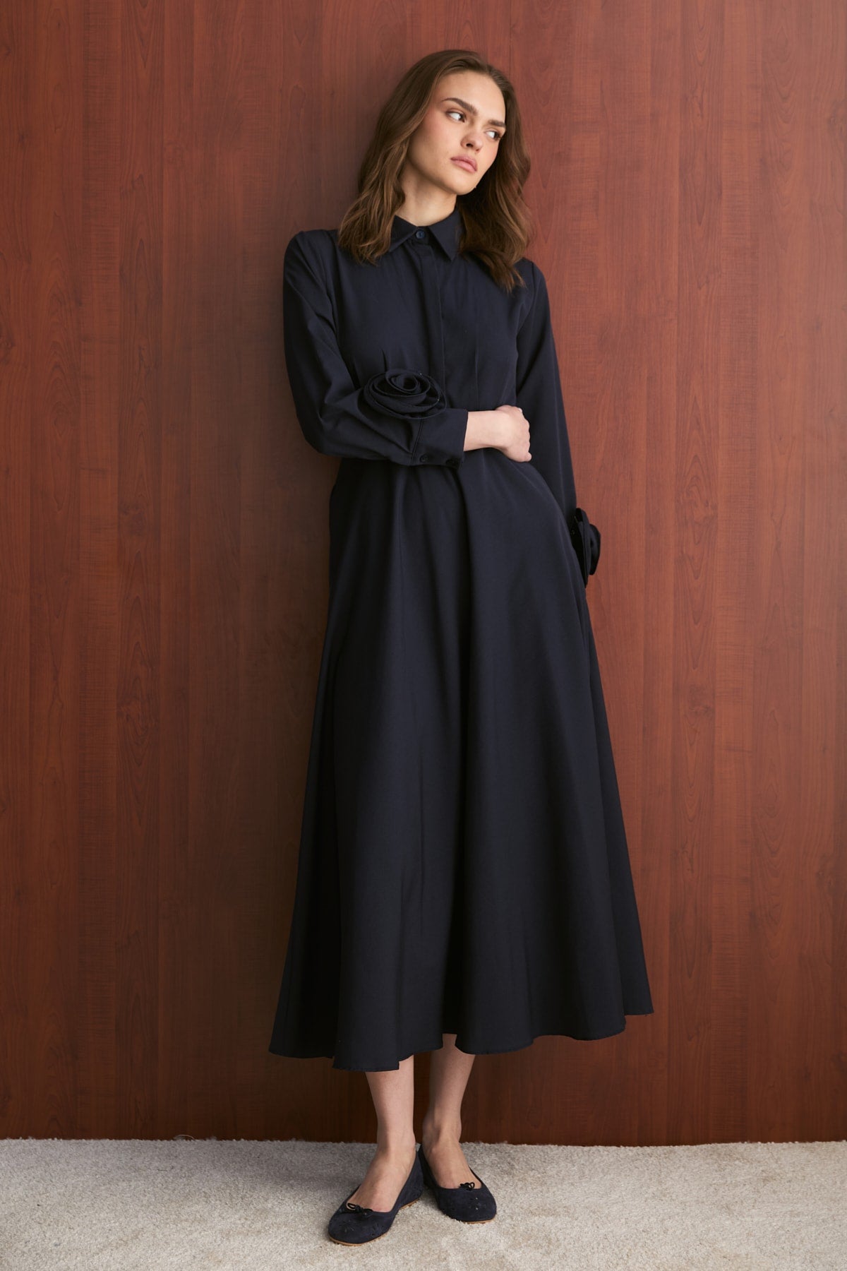 Poplin Elbise 32-2739