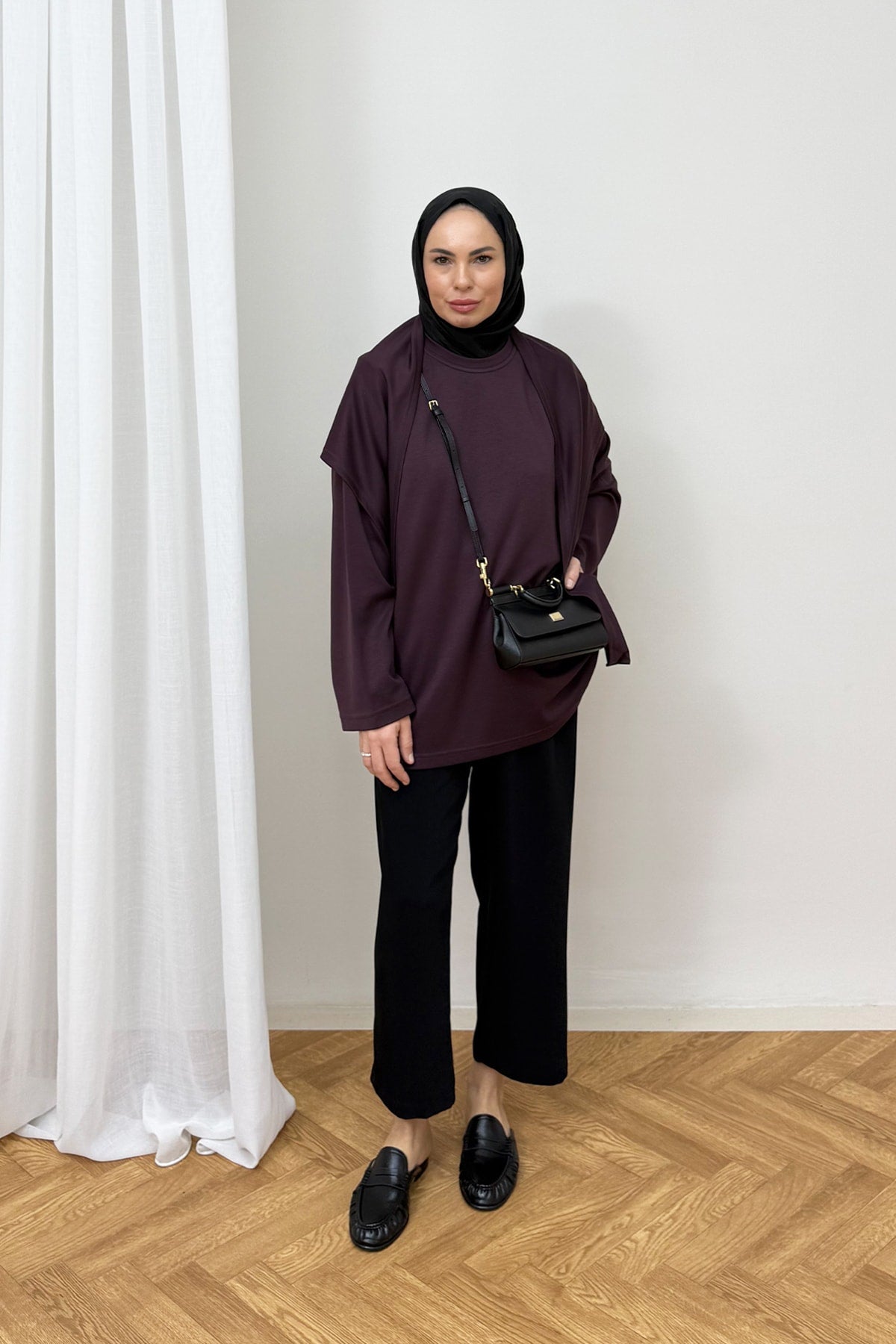 Şal Detaylı Tunik 3-4585
