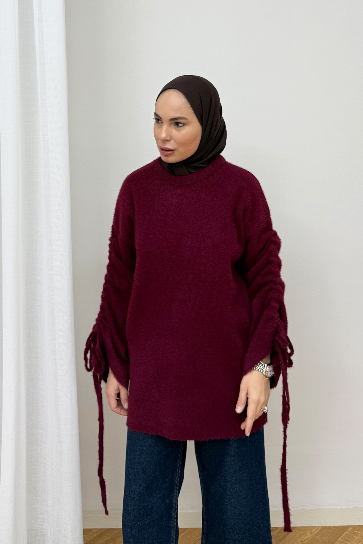 Kolu Bağlamalı Triko Kazak 80-8426