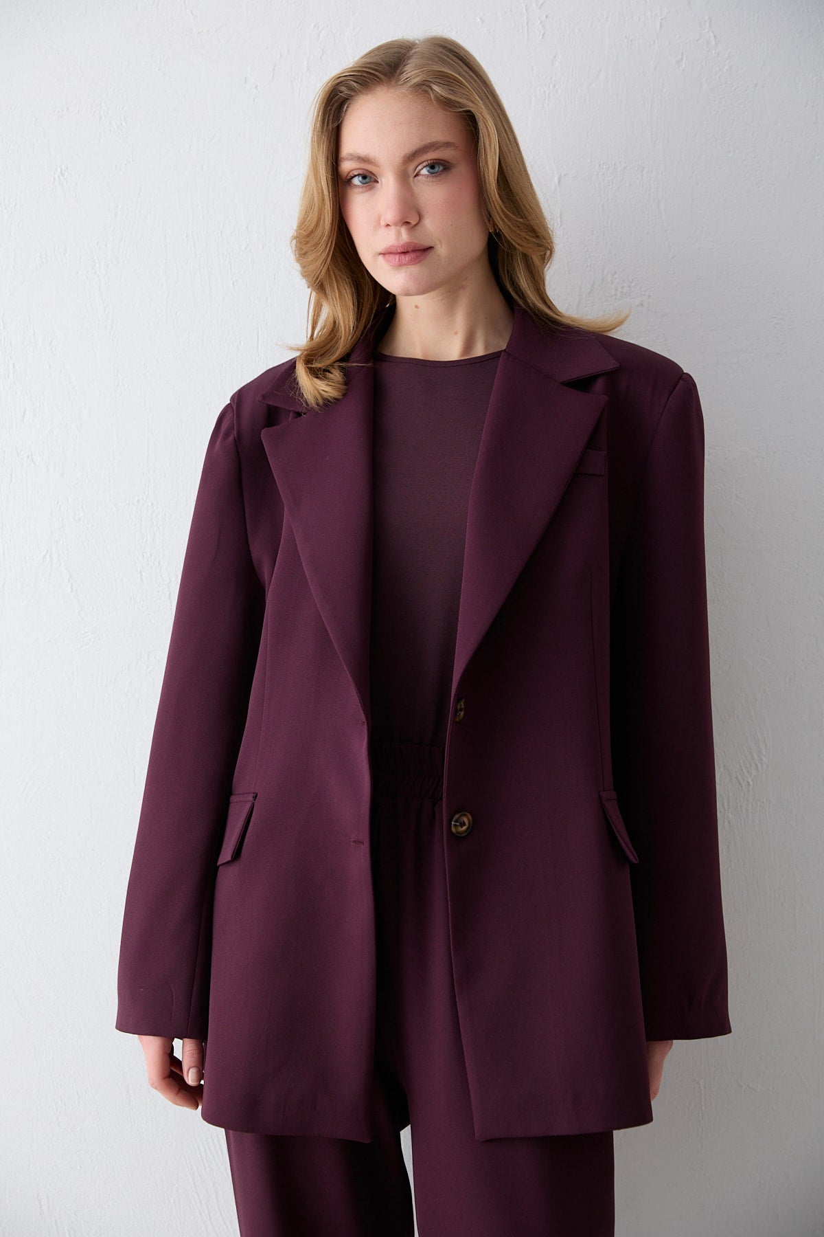 Oversize Ceketli Takım 32-2734
