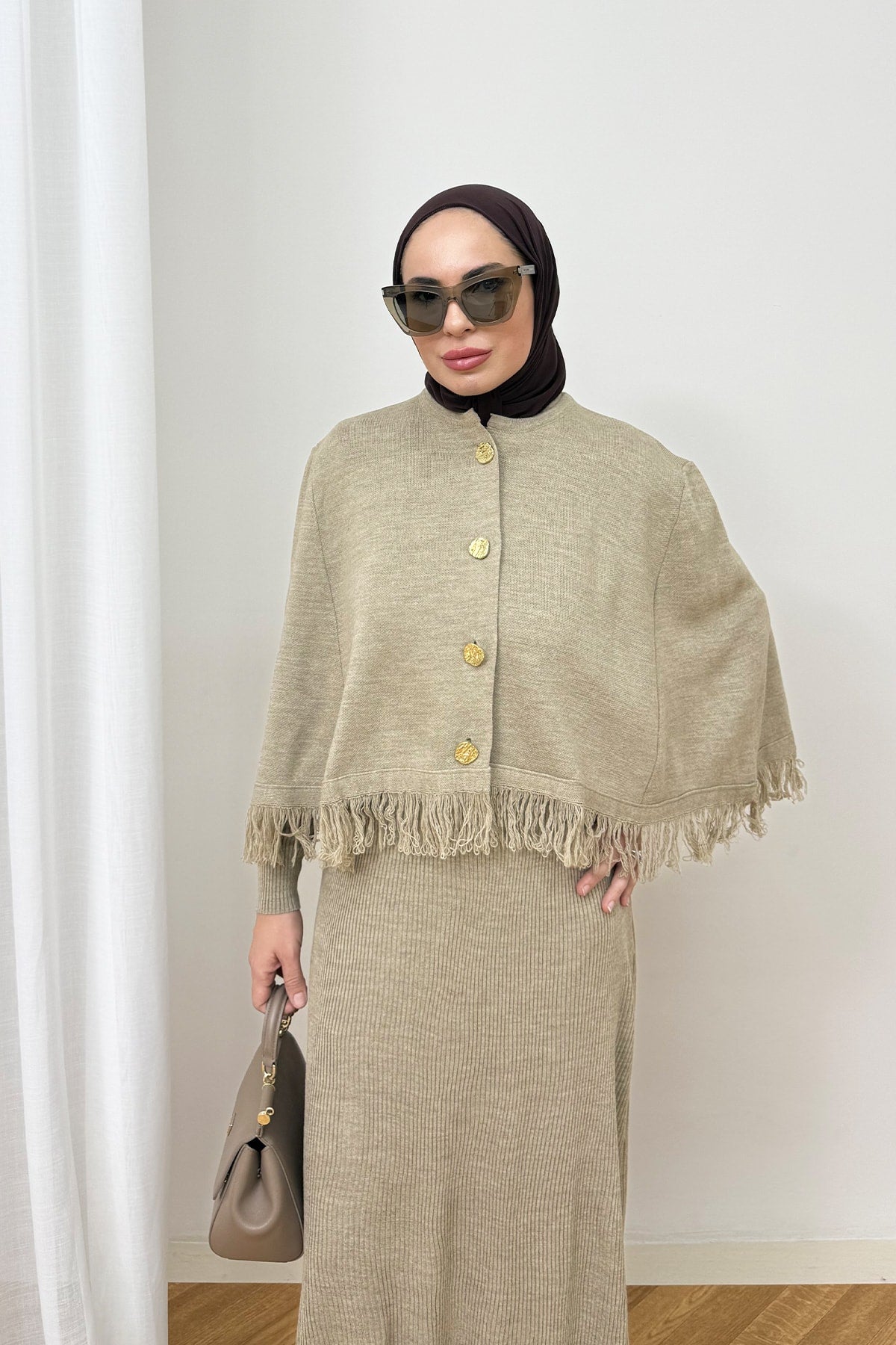 İkili Triko Elbise 87-25880