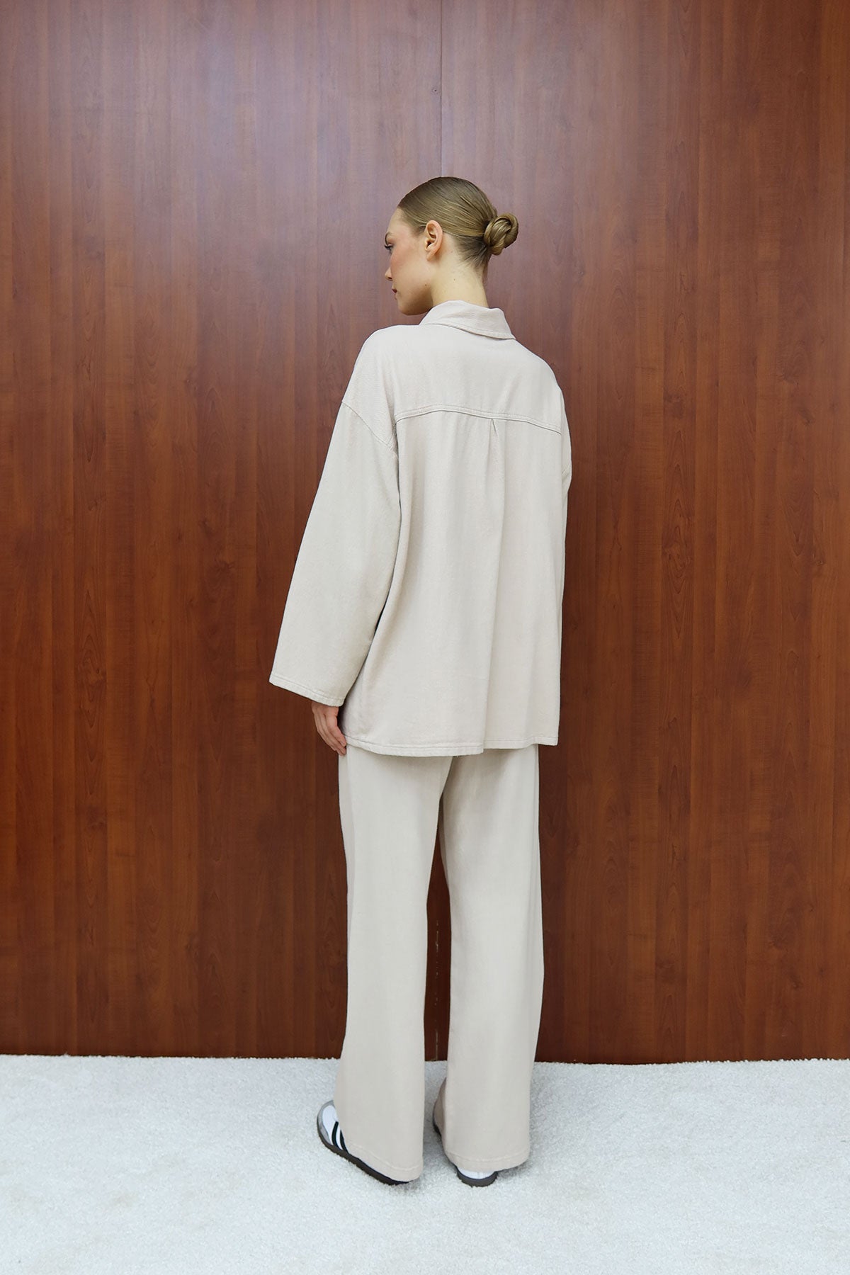 Gabardin Kuşaklı Takım 12-8843