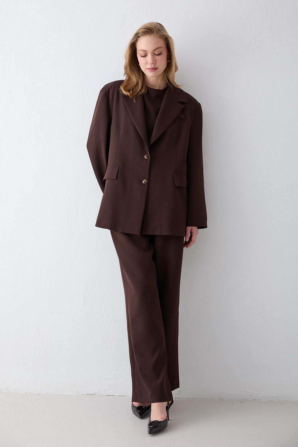Oversize Ceketli Takım 32-2734