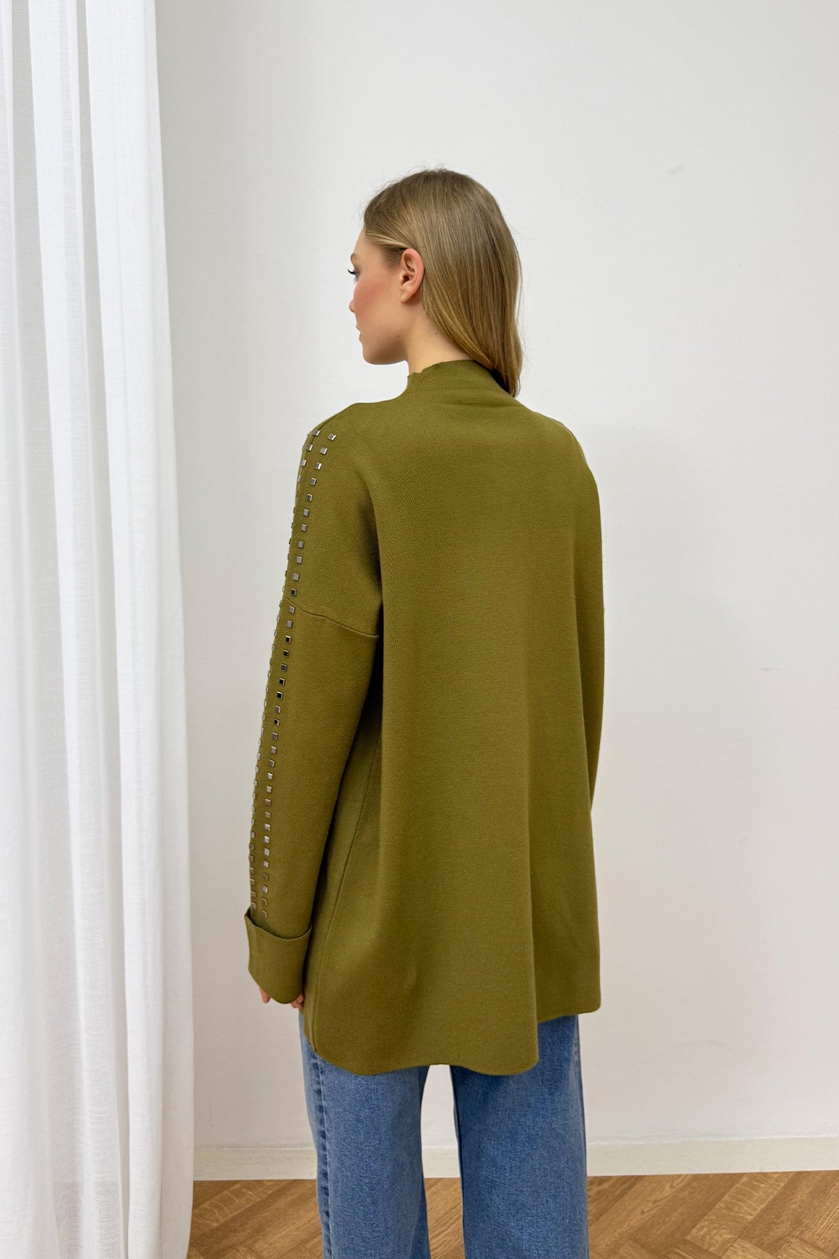 Aksesuarlı Triko Tunik 87-26150