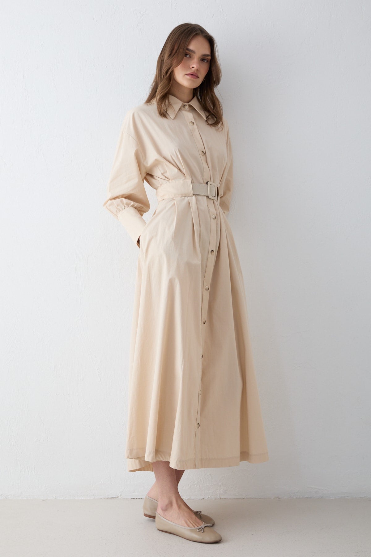 Poplin Elbise 32-2707