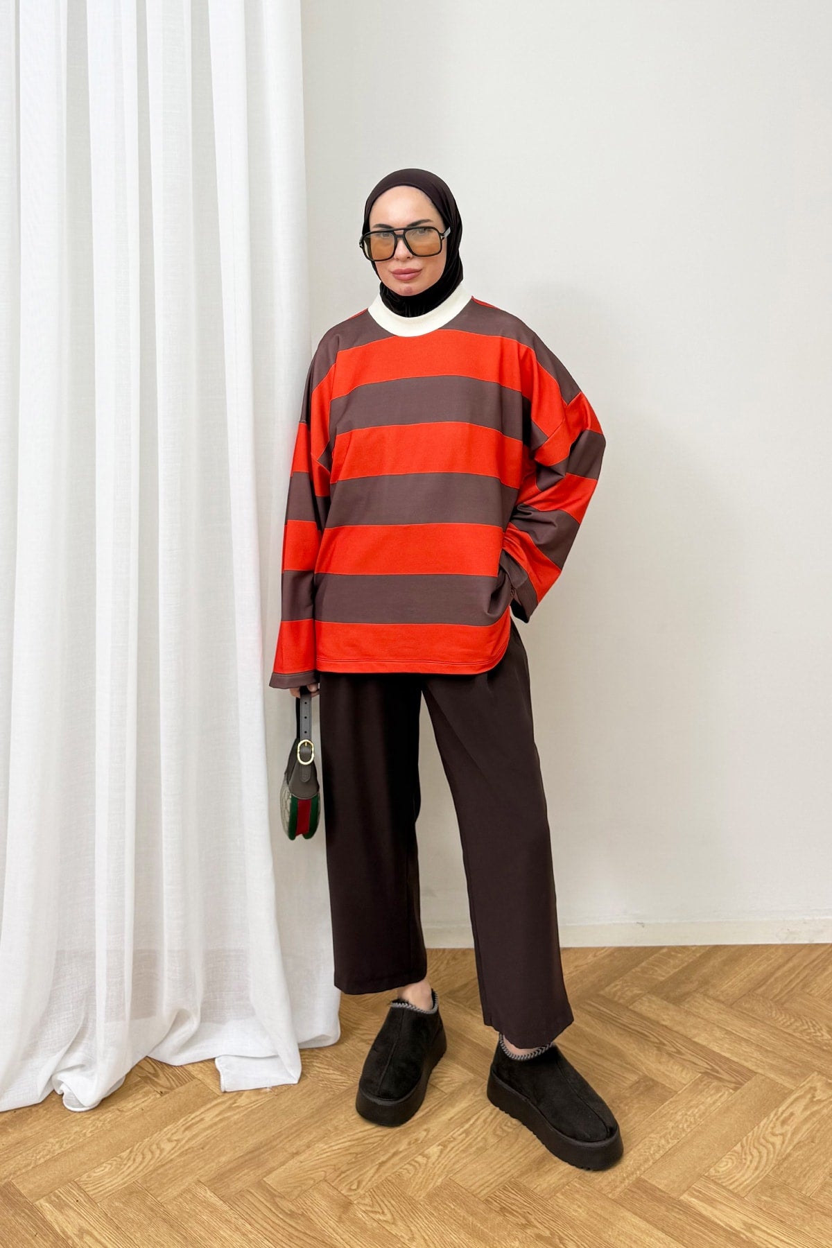 Çizgili Basic Tunik 79-7020