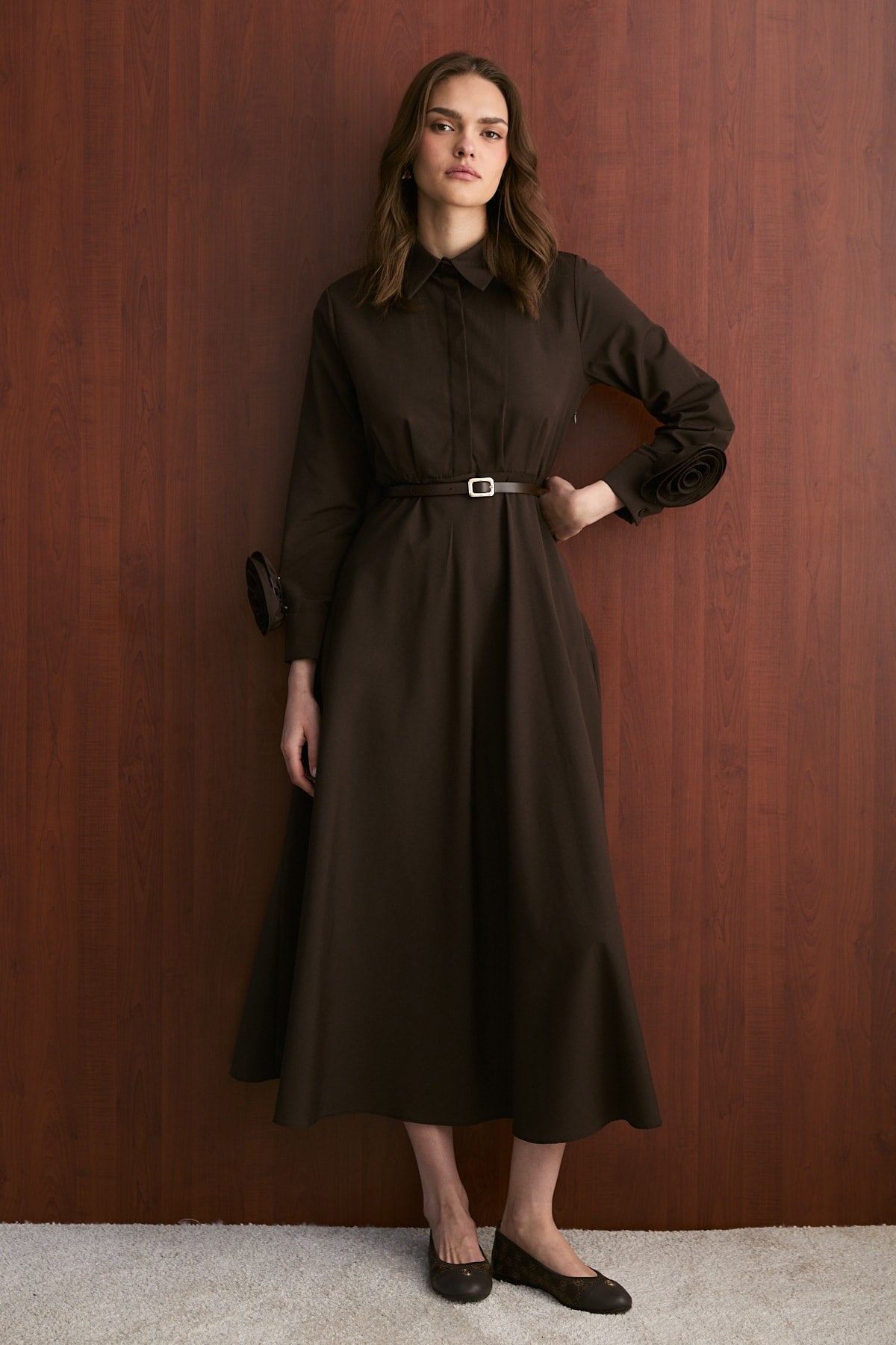 Poplin Elbise 32-2739